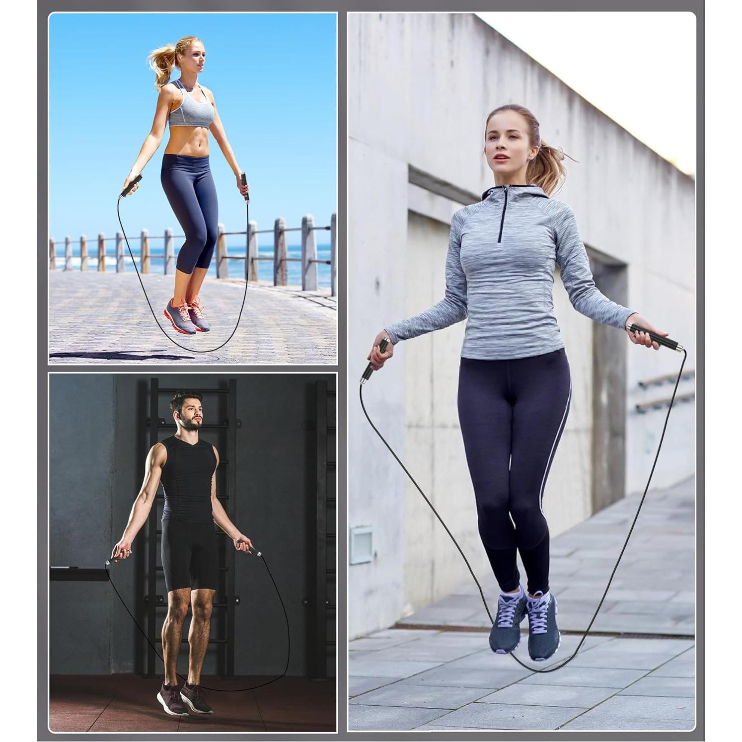 Cuerda de Salto Ajustable AUMCDIK para Fitness y Boxeo