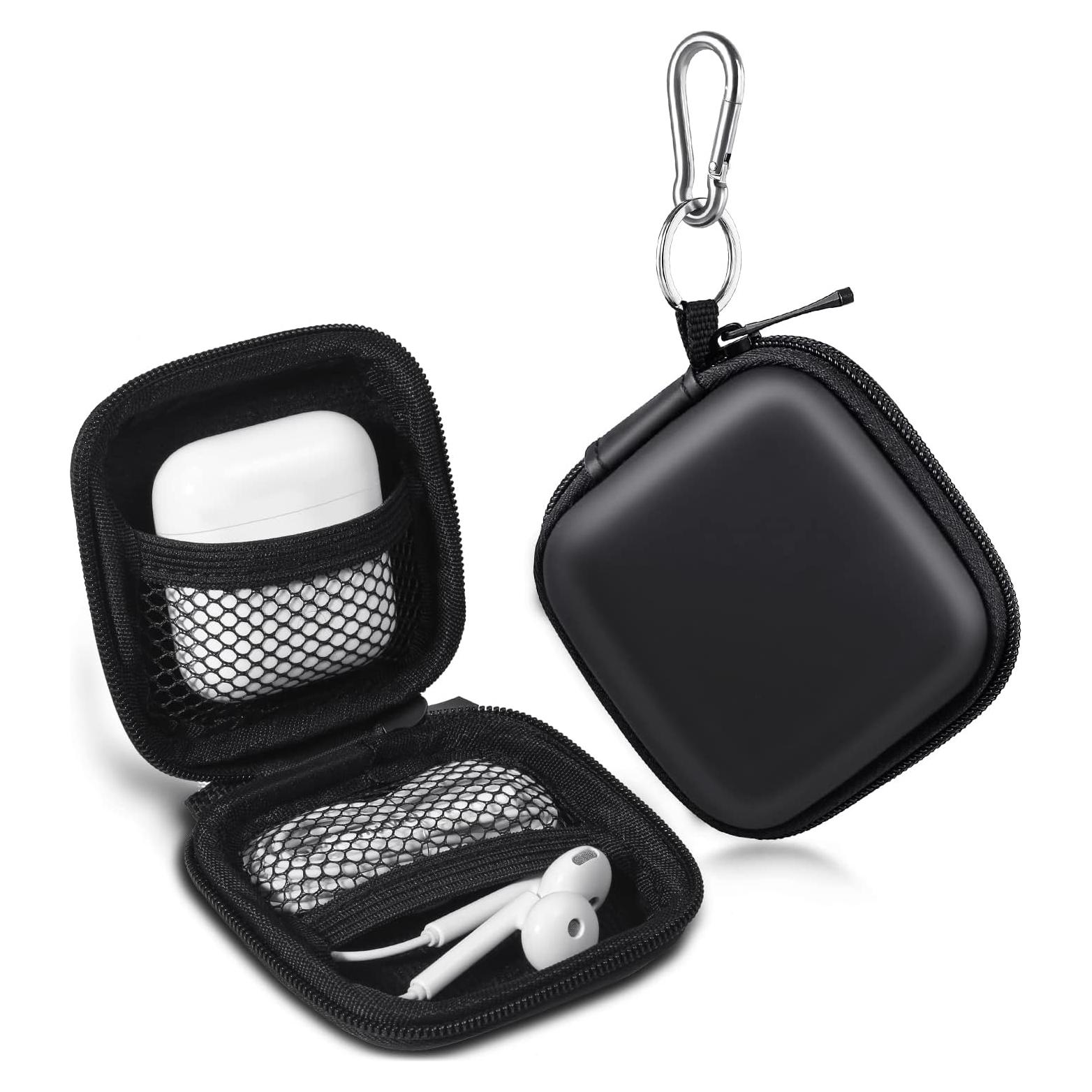 Funda para Auriculares Cridoz con Carabiner Acero Inoxidable