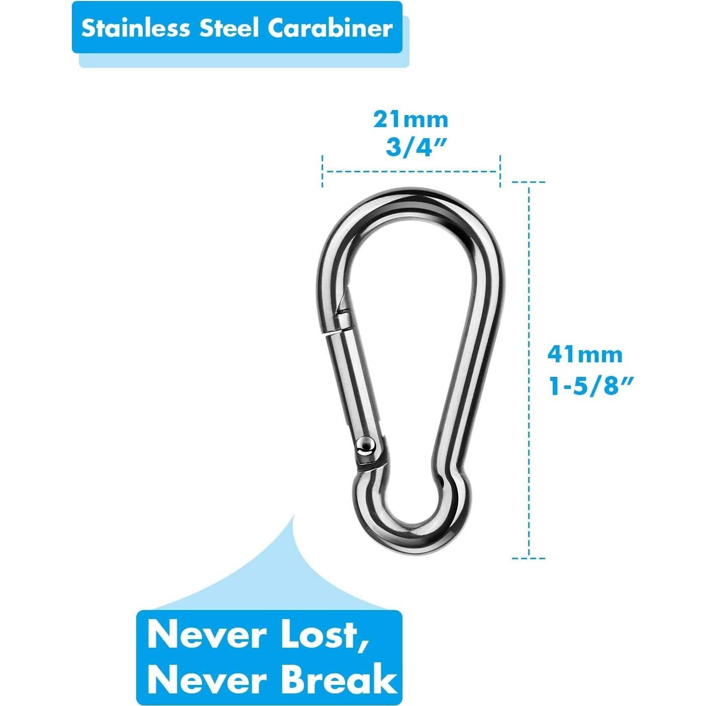 Funda para Auriculares Cridoz con Carabiner Acero Inoxidable