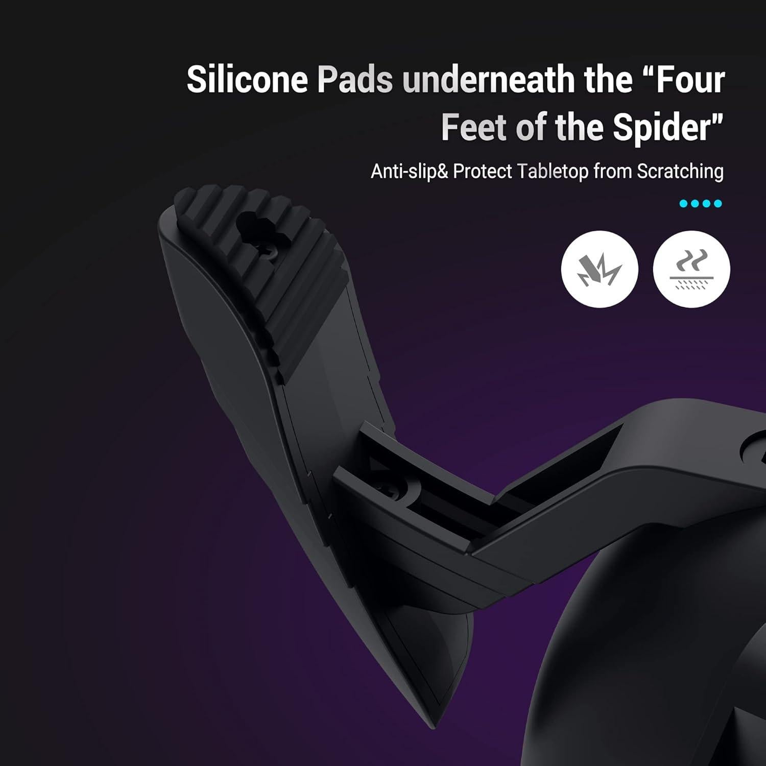 Soporte para Cable de Ratón KIWIFOTOS RGB con Hub USB 2 Puertos