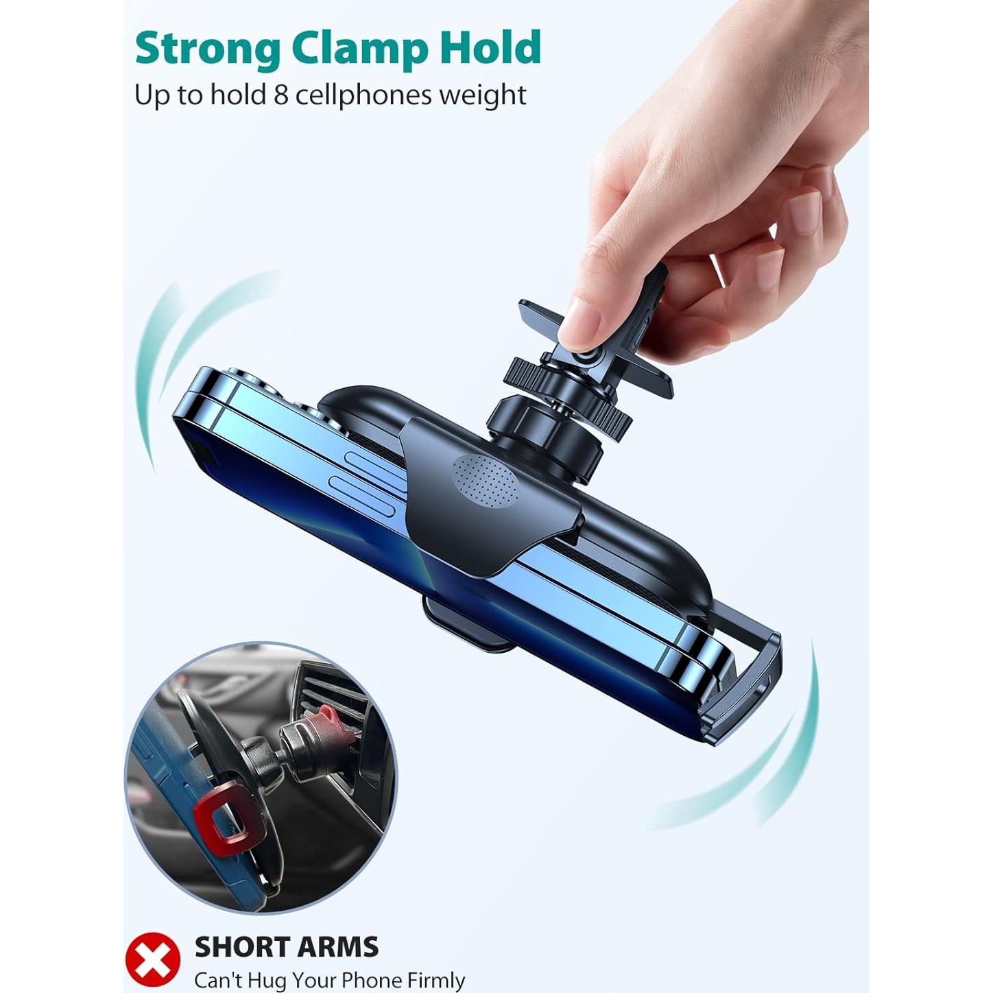 Soporte para Teléfono de Coche VICSEED Ultra Estable Negro