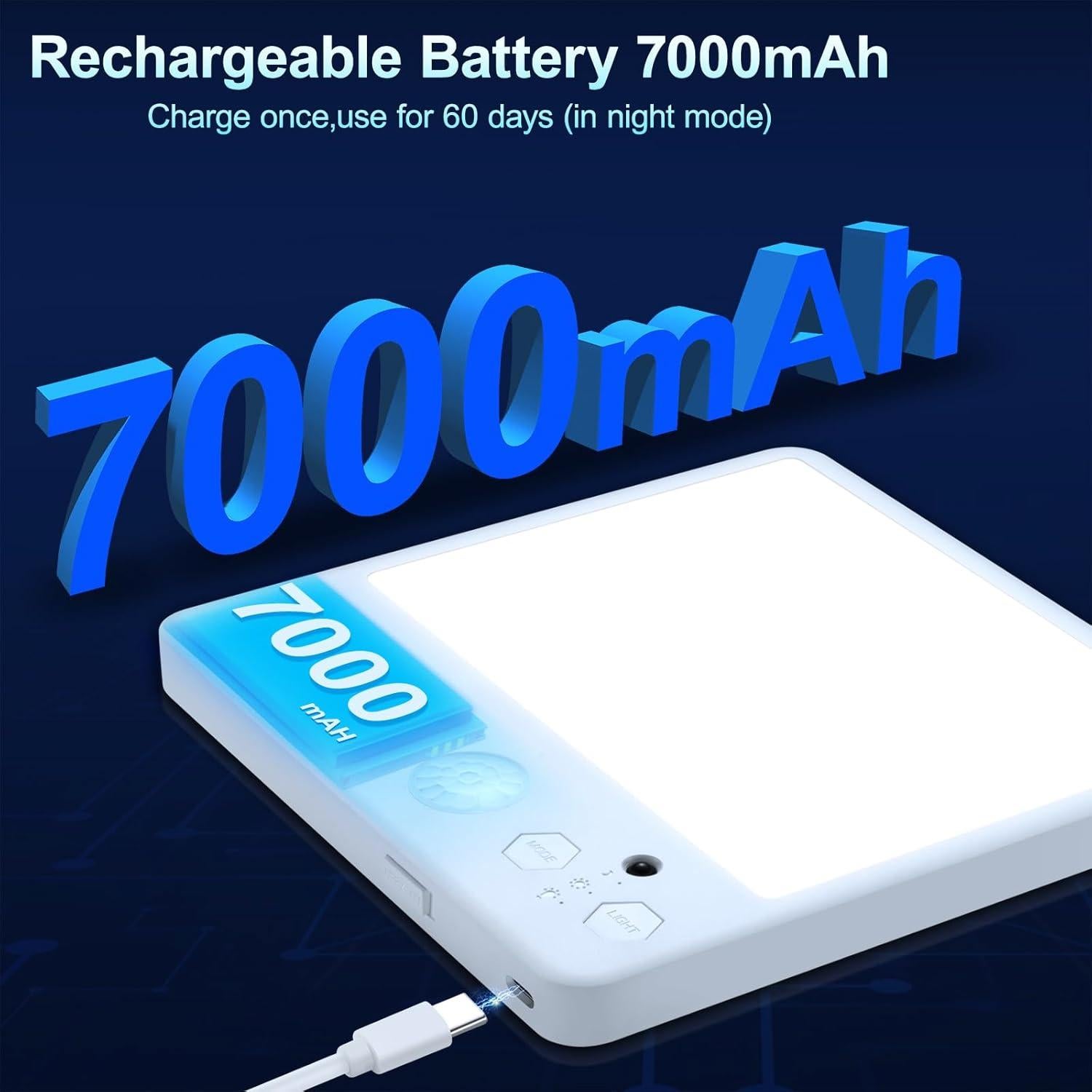 Luz de Techo LED Karjoefar 7000mAh con Control Remoto y 3 Modos