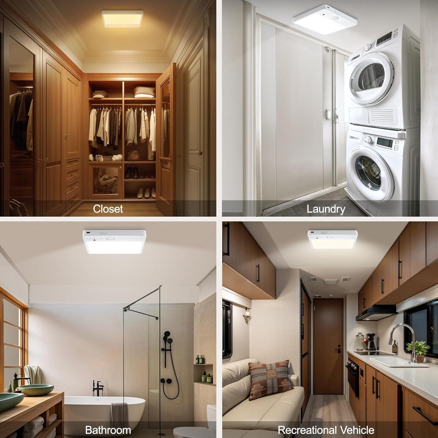 Luz de Techo LED Karjoefar 7000mAh con Control Remoto y 3 Modos