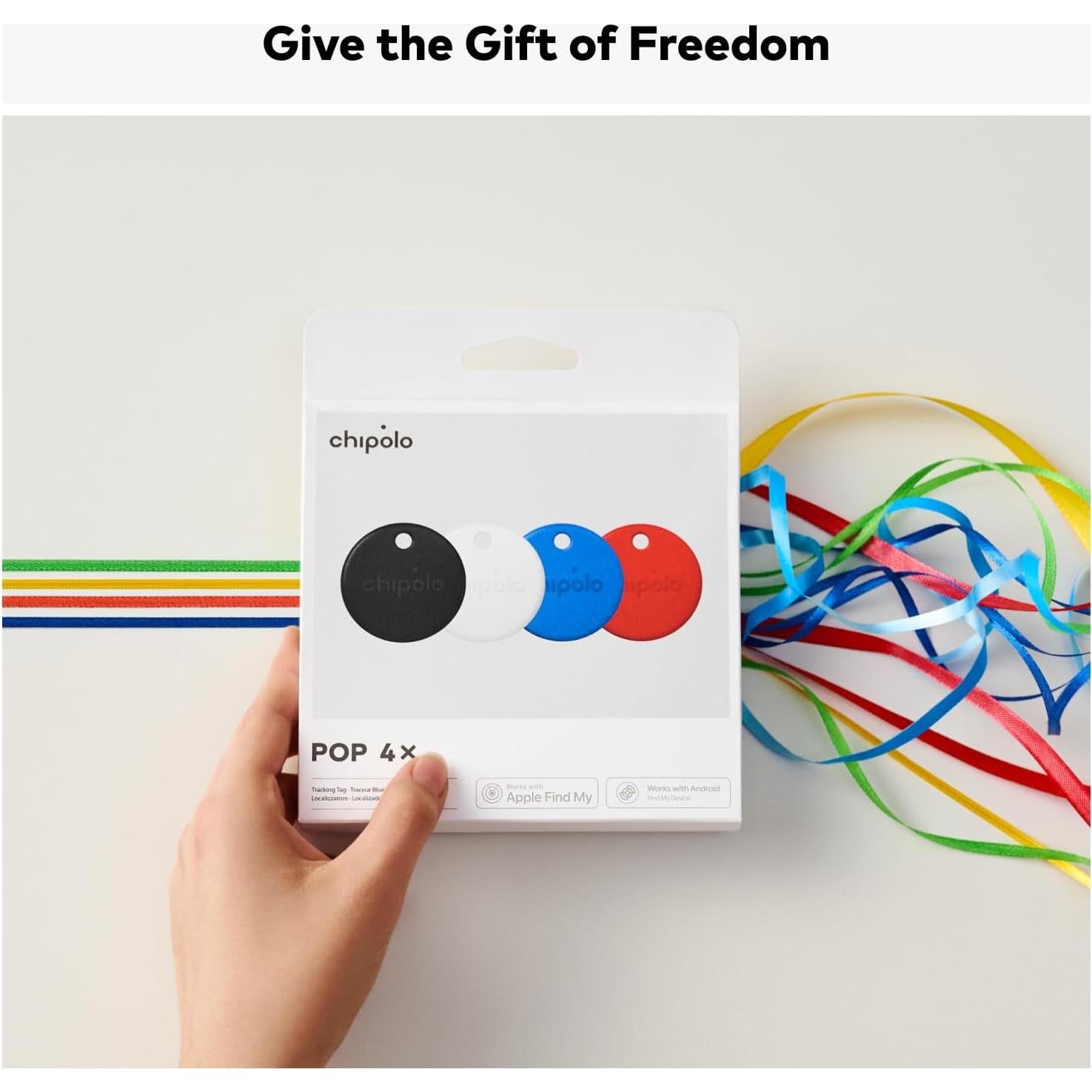 Chipolo POP Rastreador Bluetooth Colorido - 4 Paquete