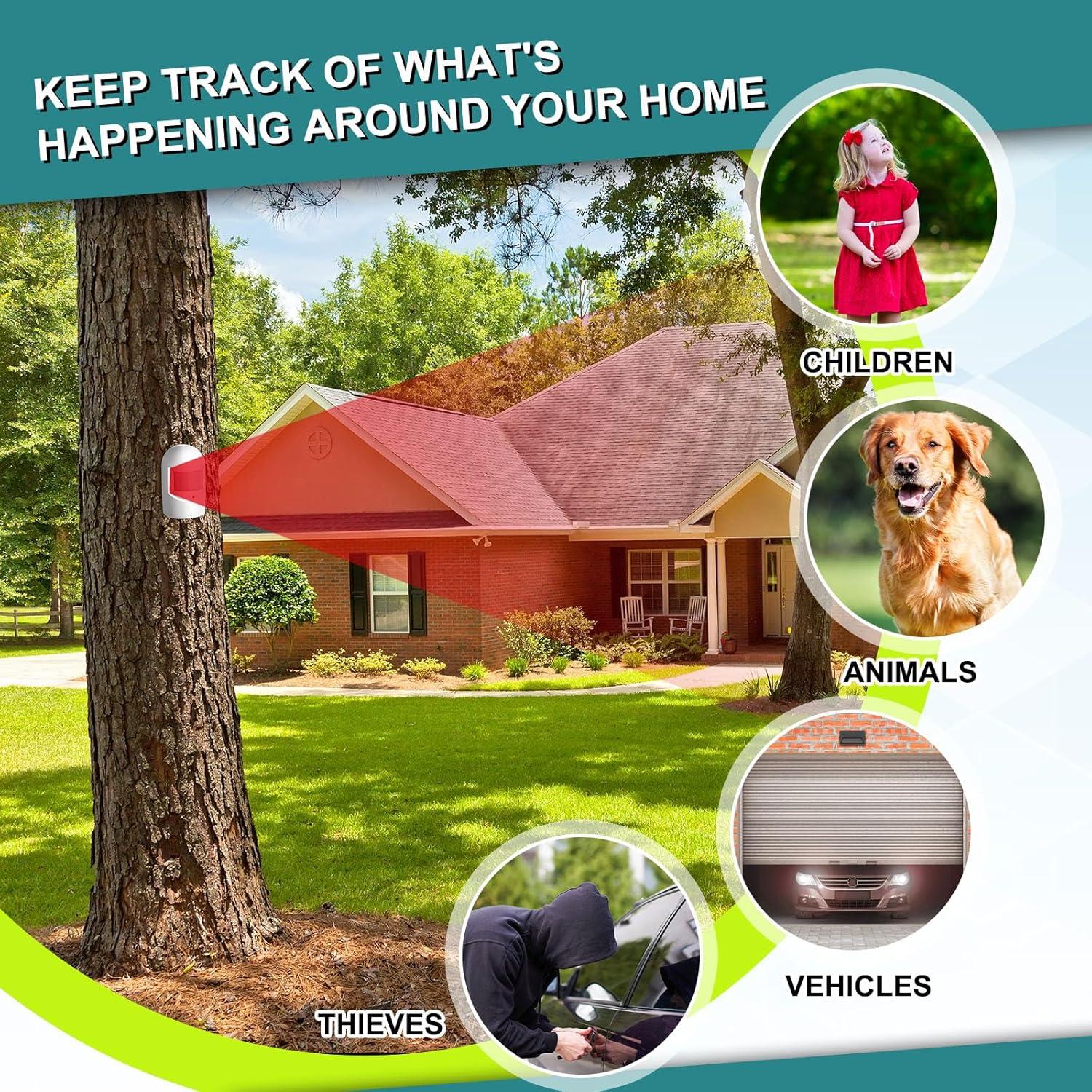 Alarma Inalámbrica de Entrada Qualirey con Sensor de Movimiento