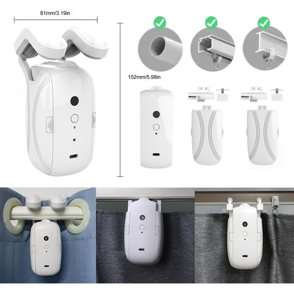 Apertura Automática Cortinas Inteligente OUGETHER 3 en 1 WiFi