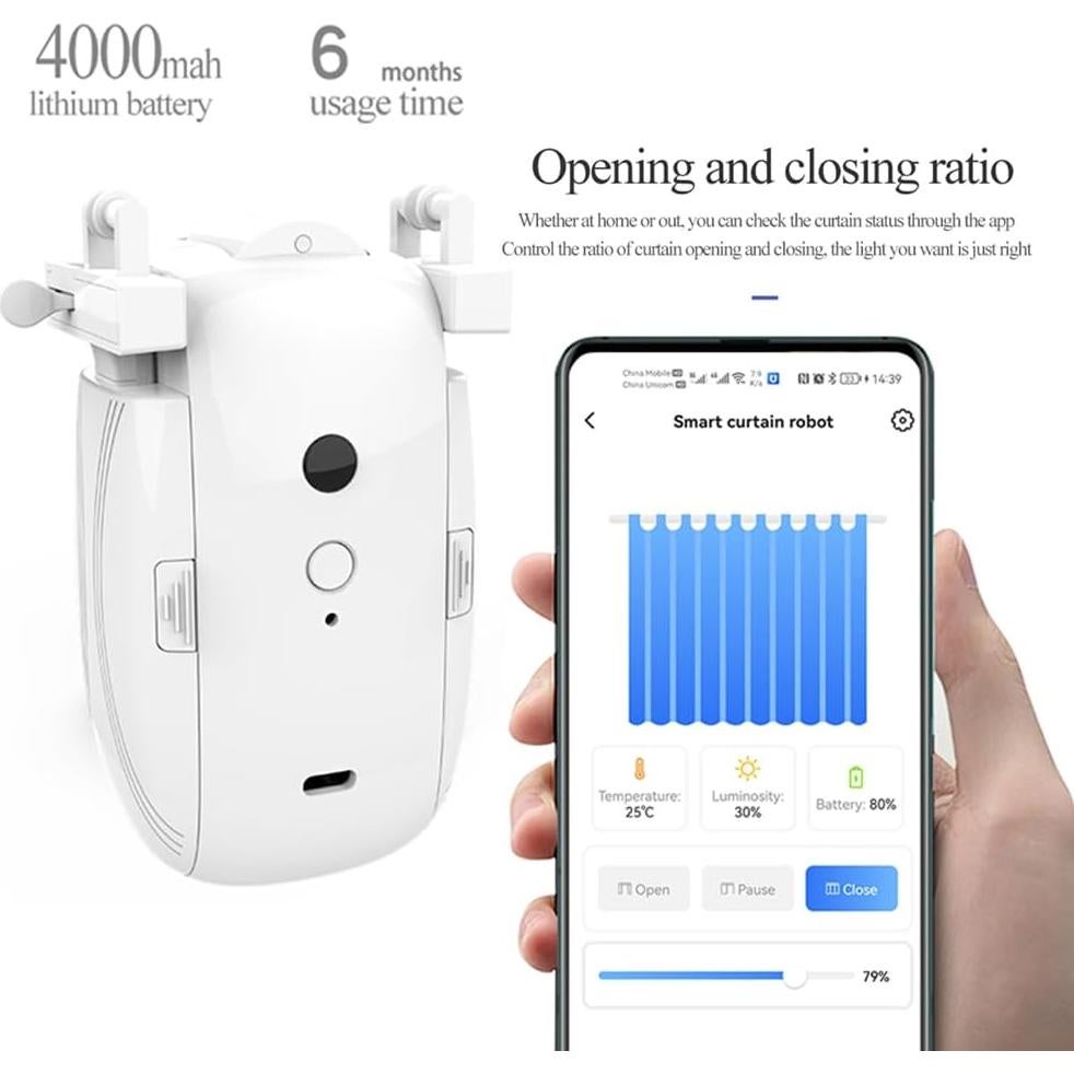 Apertura Automática Cortinas Inteligente OUGETHER 3 en 1 WiFi