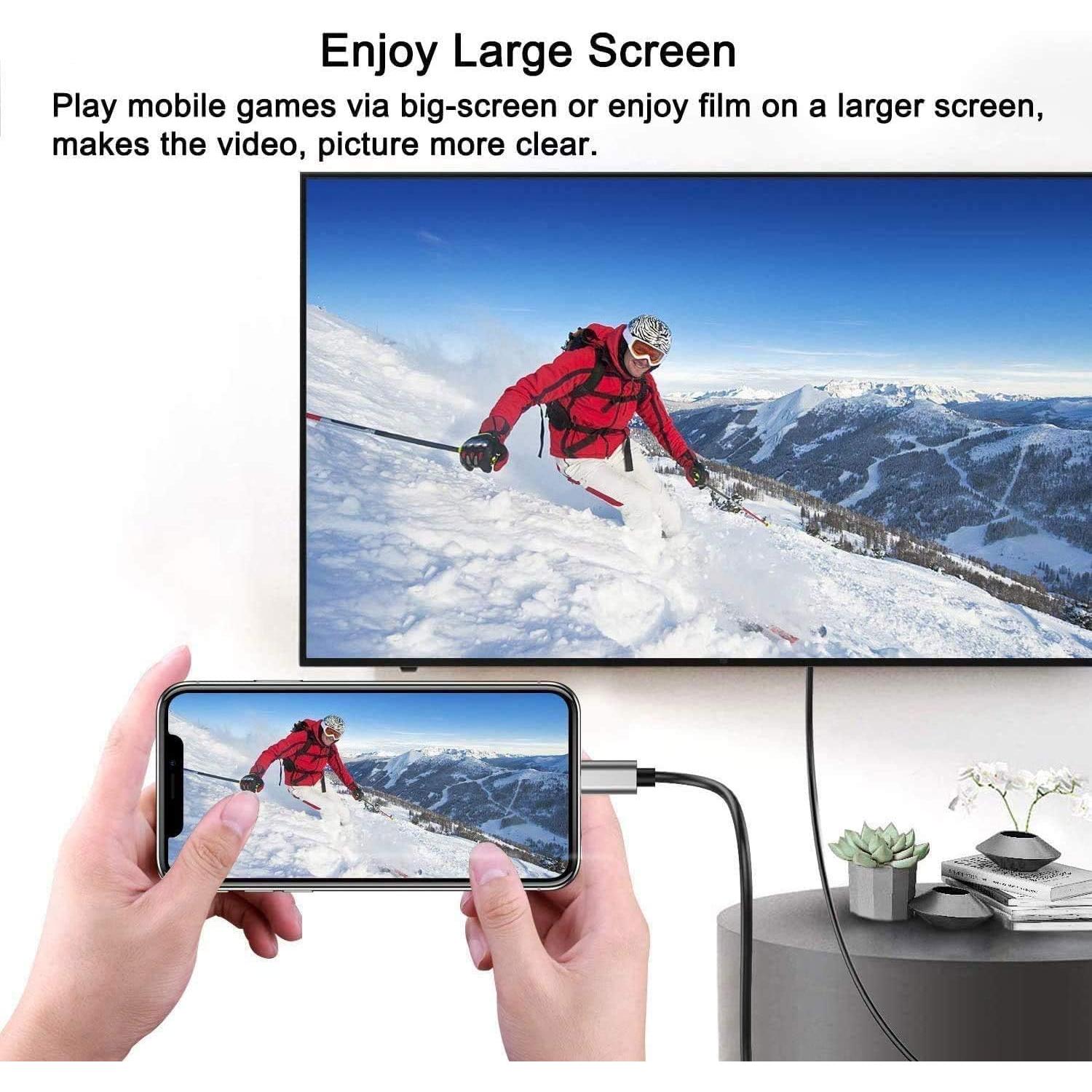 Adaptador HDMI Lightning a HDMI FORETOO 2M 1080p iOS 11