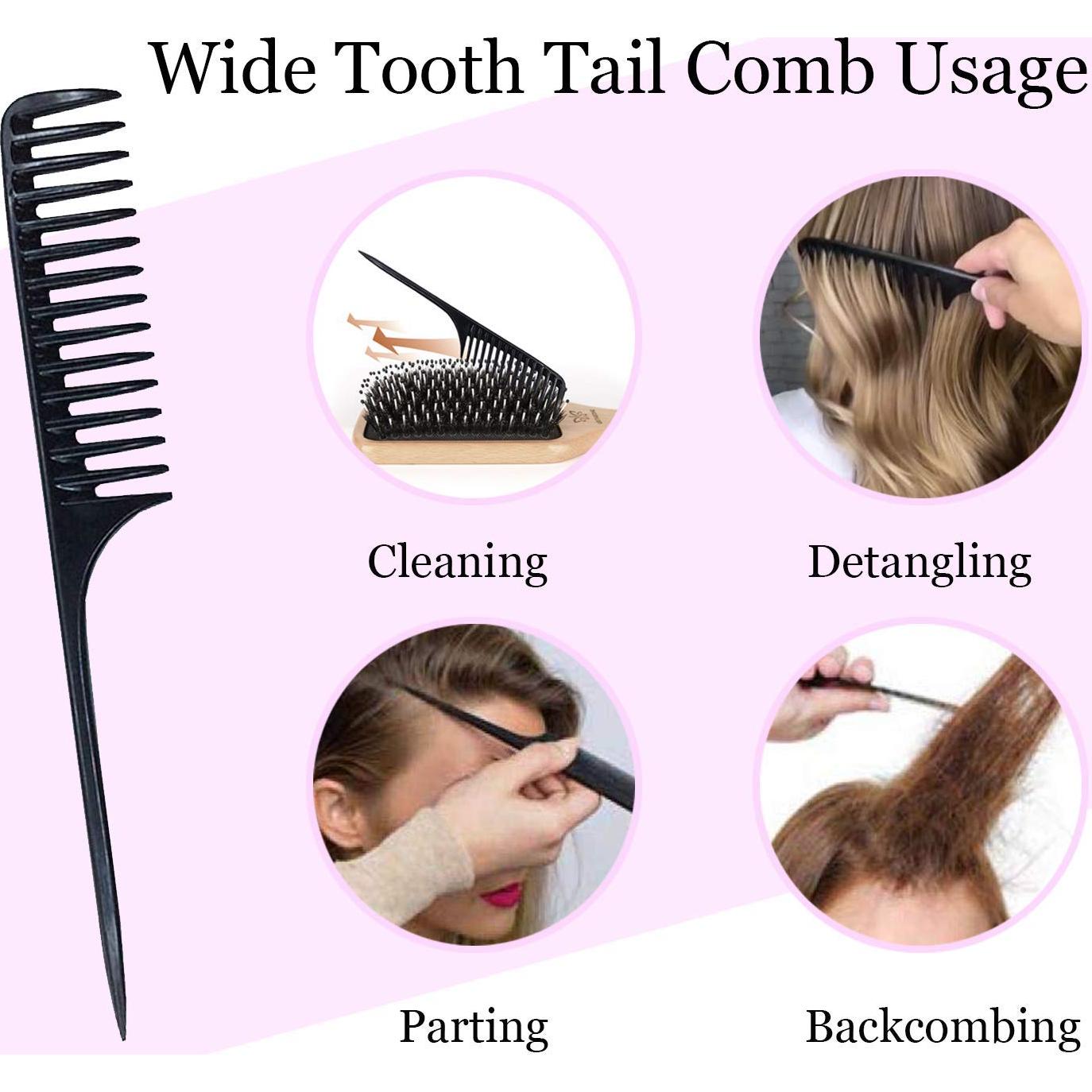 Juego de Cepillo y Peine de Cerda de Jabalí URTHEONE - Para Todo Tipo de Cabello