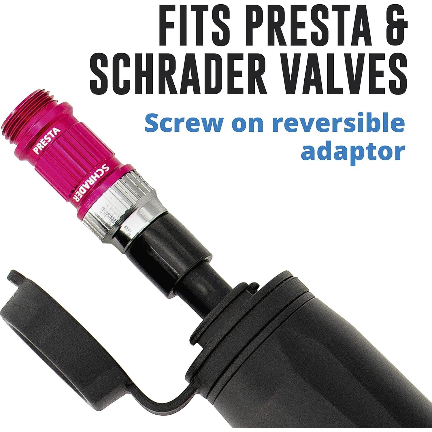 Bomba de Bicicleta Mini Vibrelli - Presta y Schrader - 120 PSI