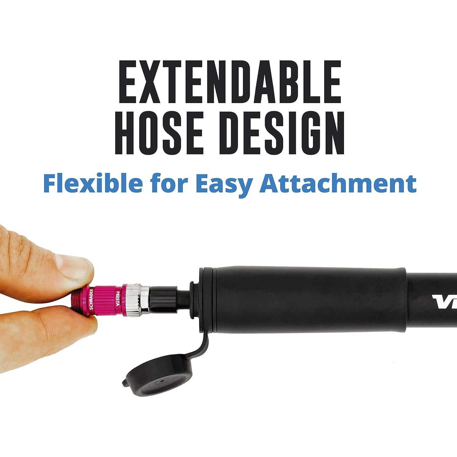 Bomba de Bicicleta Mini Vibrelli - Presta y Schrader - 120 PSI