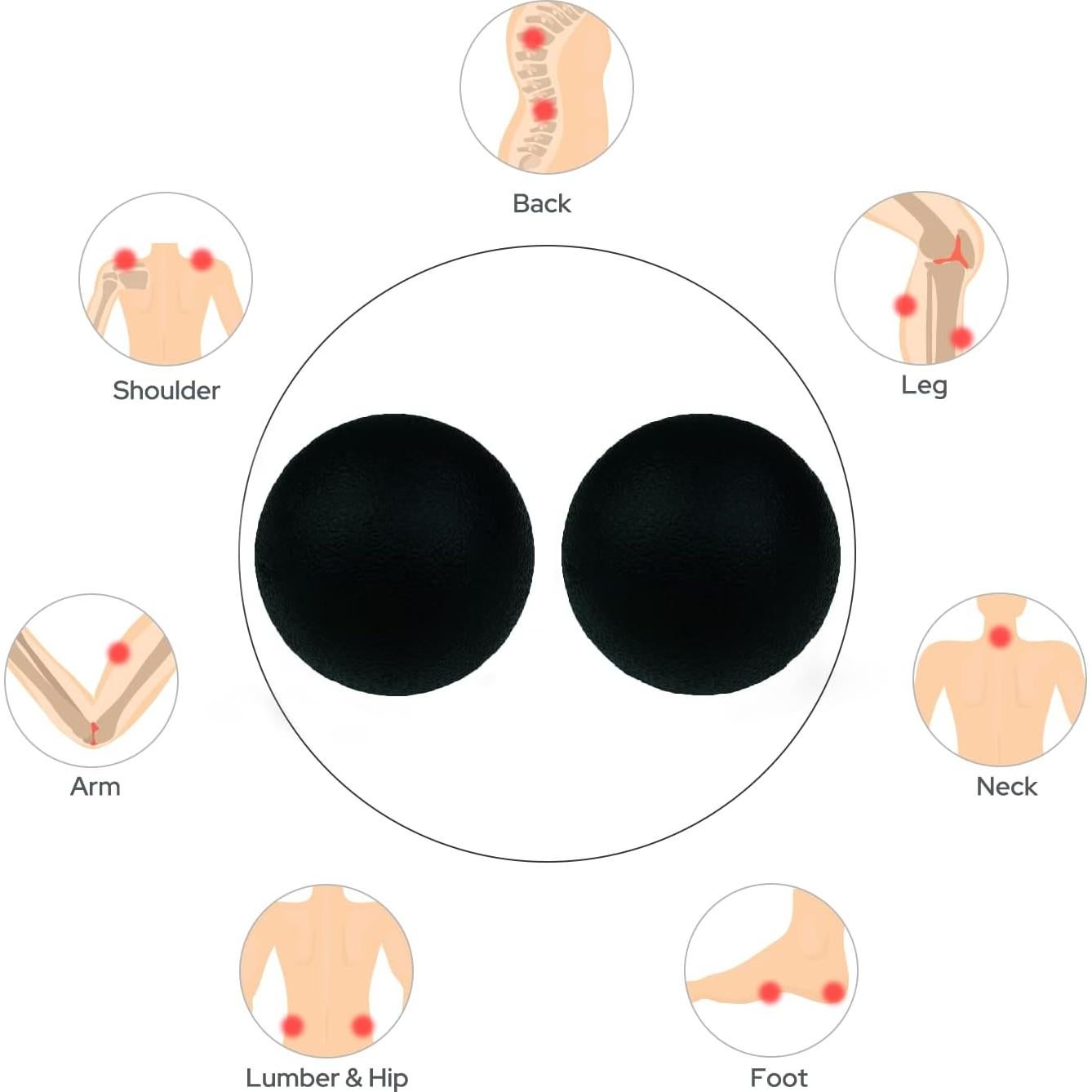 Pelota de Masaje Terapéutica SIMPLECOOL 6.1 cm - Alivio Dolor