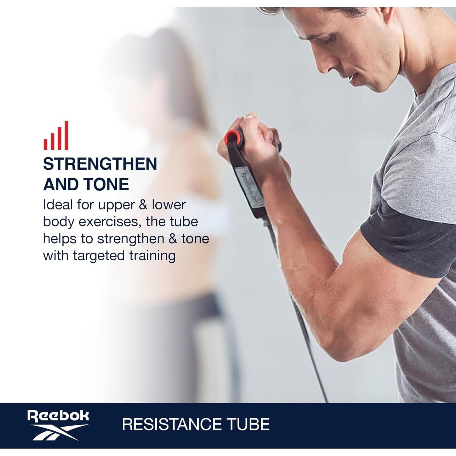 Tubo de Resistencia Reebok 17-65146 para Entrenamiento de Fuerza