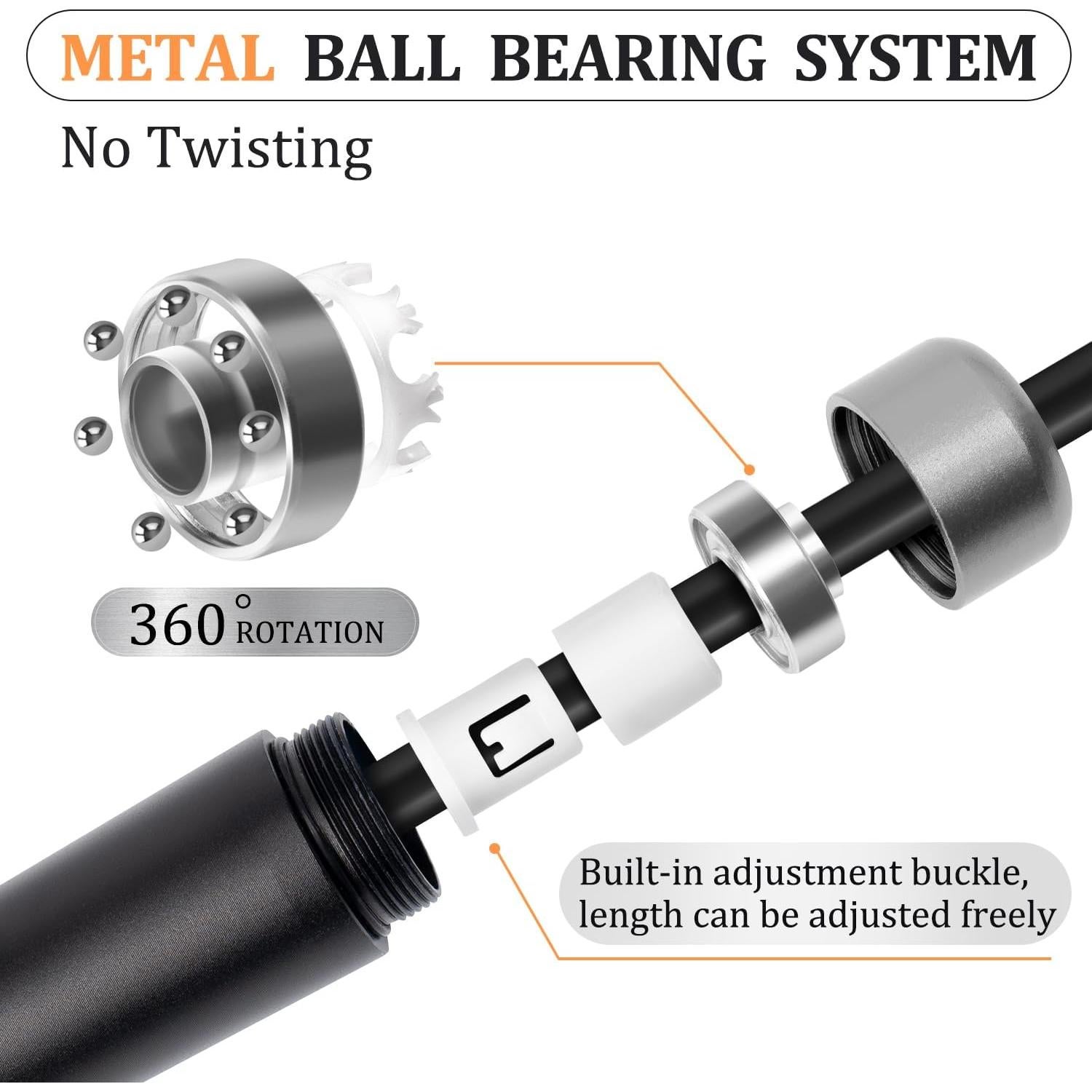 Cuerda de Salto con Peso Mangodan 0.45kg Ajustable 3.30m