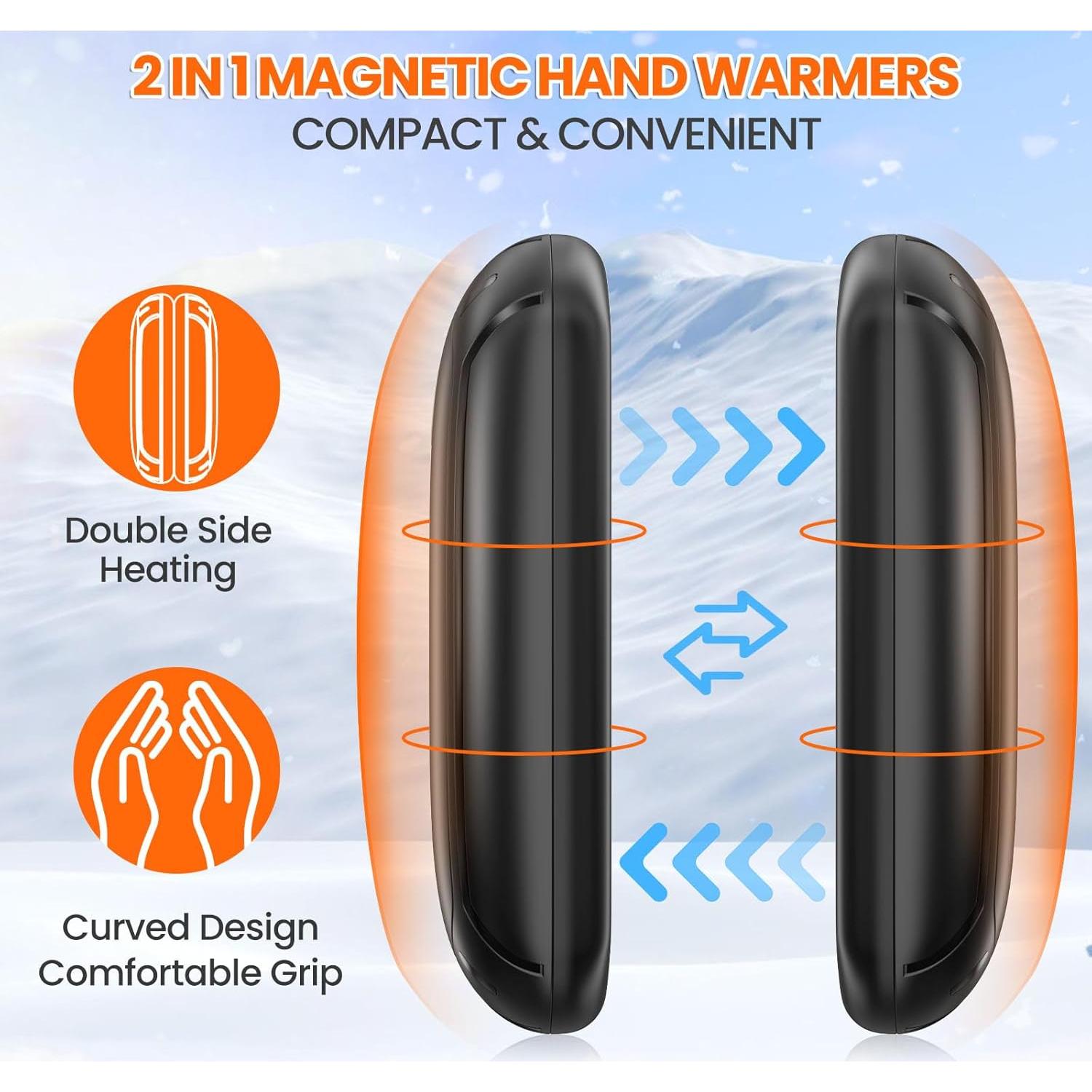 Calentadores de Manos Recargables FULOG 2 Paquete 3000mAh