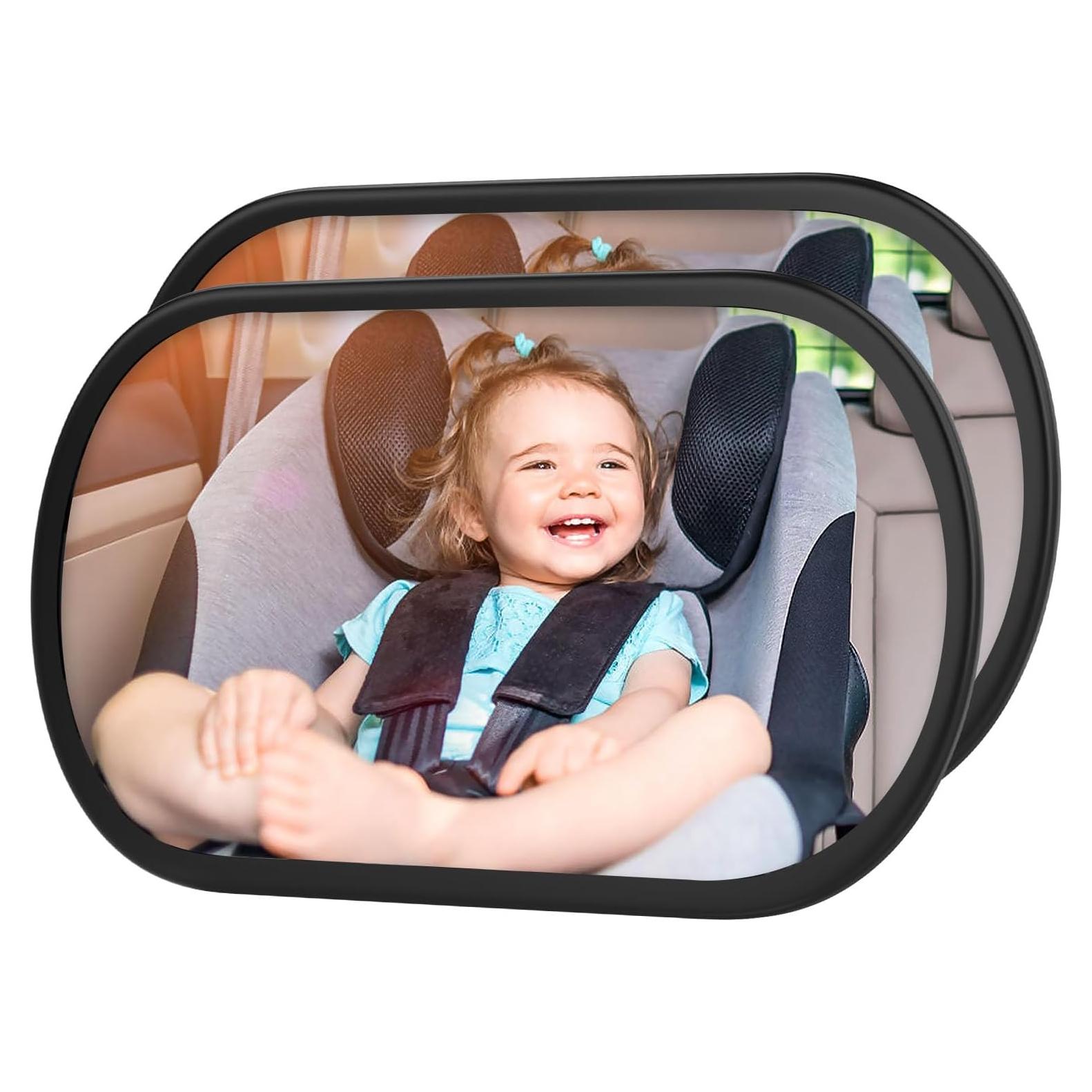 Espejo de Coche para Bebés BOEYOS BM100 - Paquete de 2