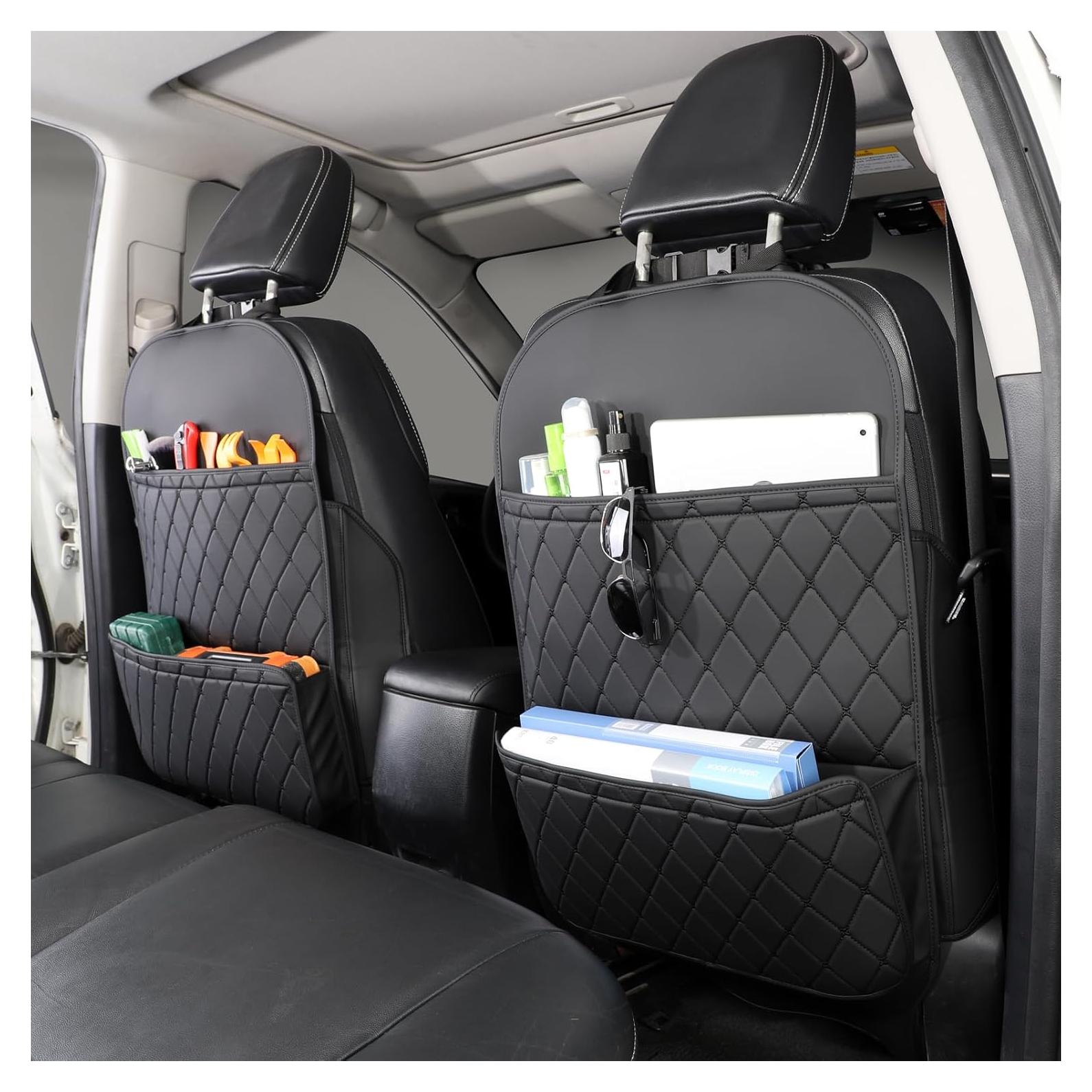 Protector de Respaldo de Asiento TAIKOO con Organizador Negro