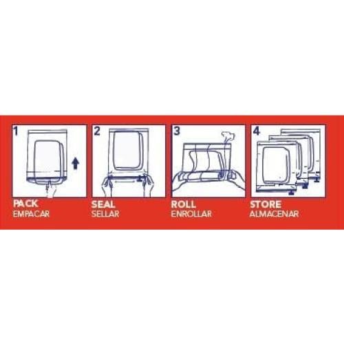 Bolsas de Almacenamiento Hefty Shrink-Pak 4 Grandes y 4 XL