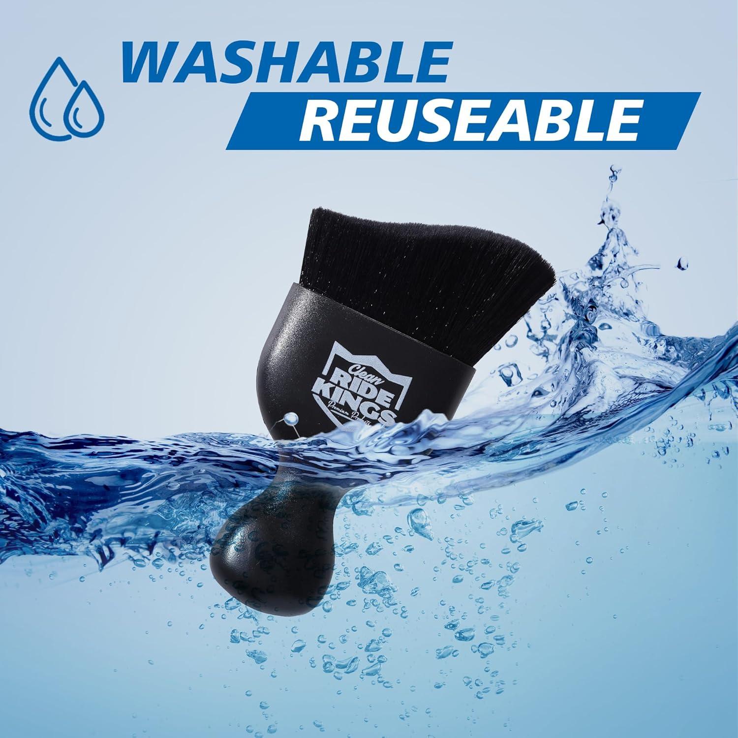 Cepillo de Detalle RIDE KINGS 3012B para Auto - Limpieza Interior