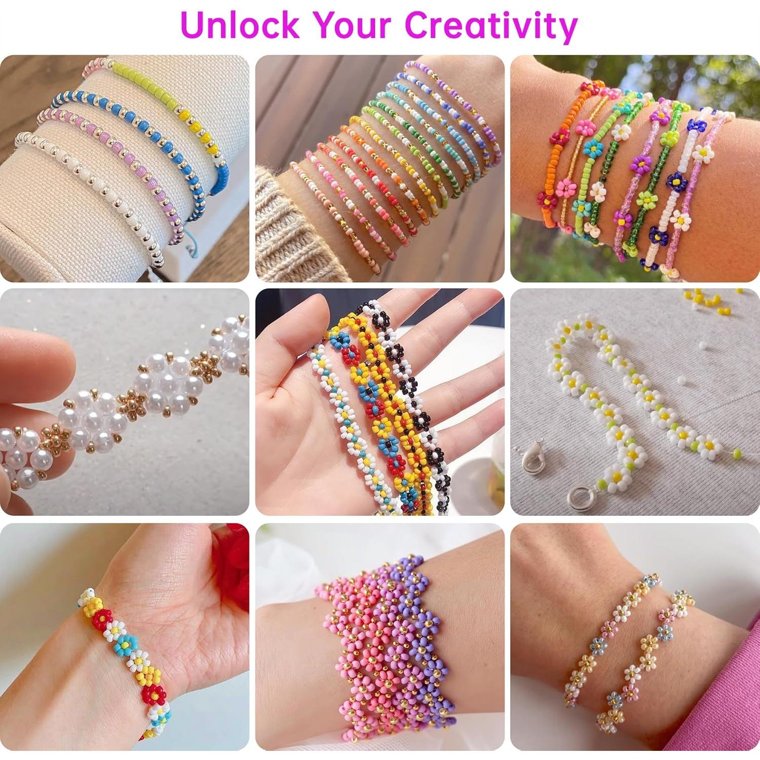 Kit de Cuentas de Vidrio Redtwo 44500pcs 3mm para Pulseras