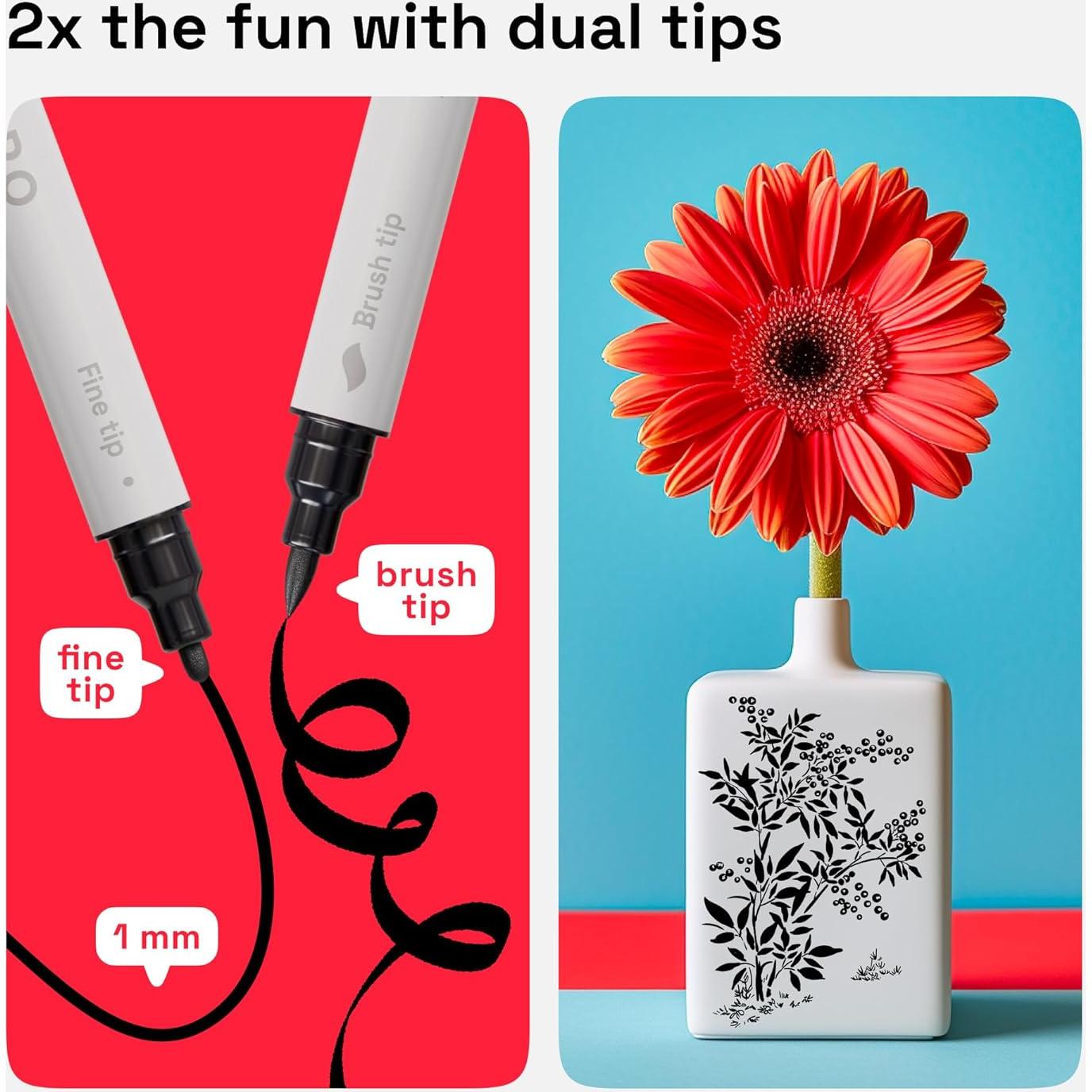 Marcadores de Pintura Acrílica ARTISTRO Doble Punta 2 Unidades