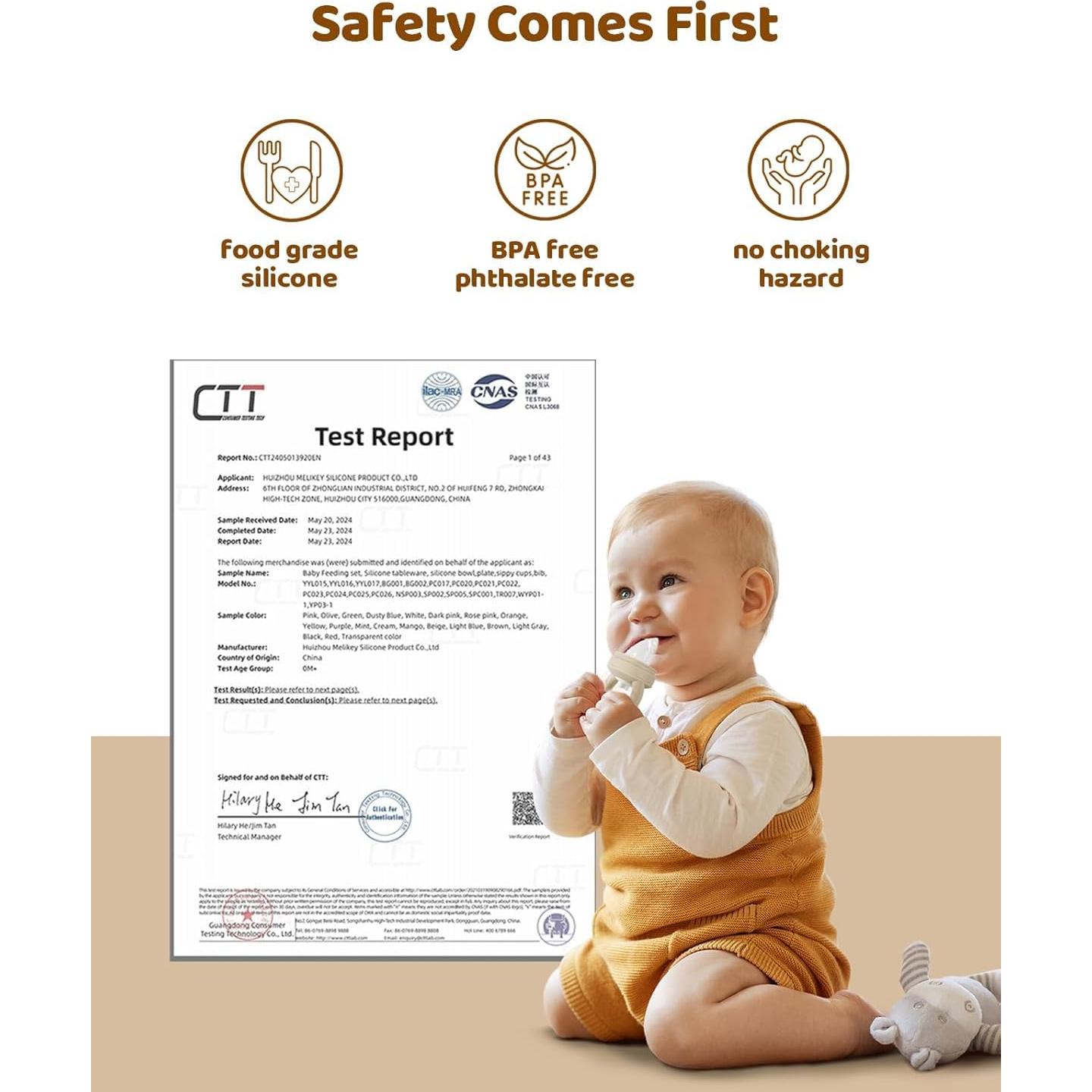 Alimentador de Frutas para Bebés 2 Piezas Silicona Grado Alimenticio