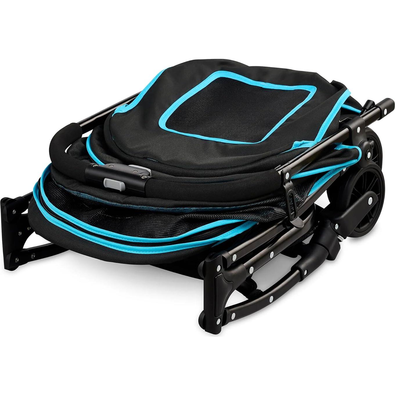 Carrito de Mascotas Carlson Easy Fold & Go Negro 13.6 kg