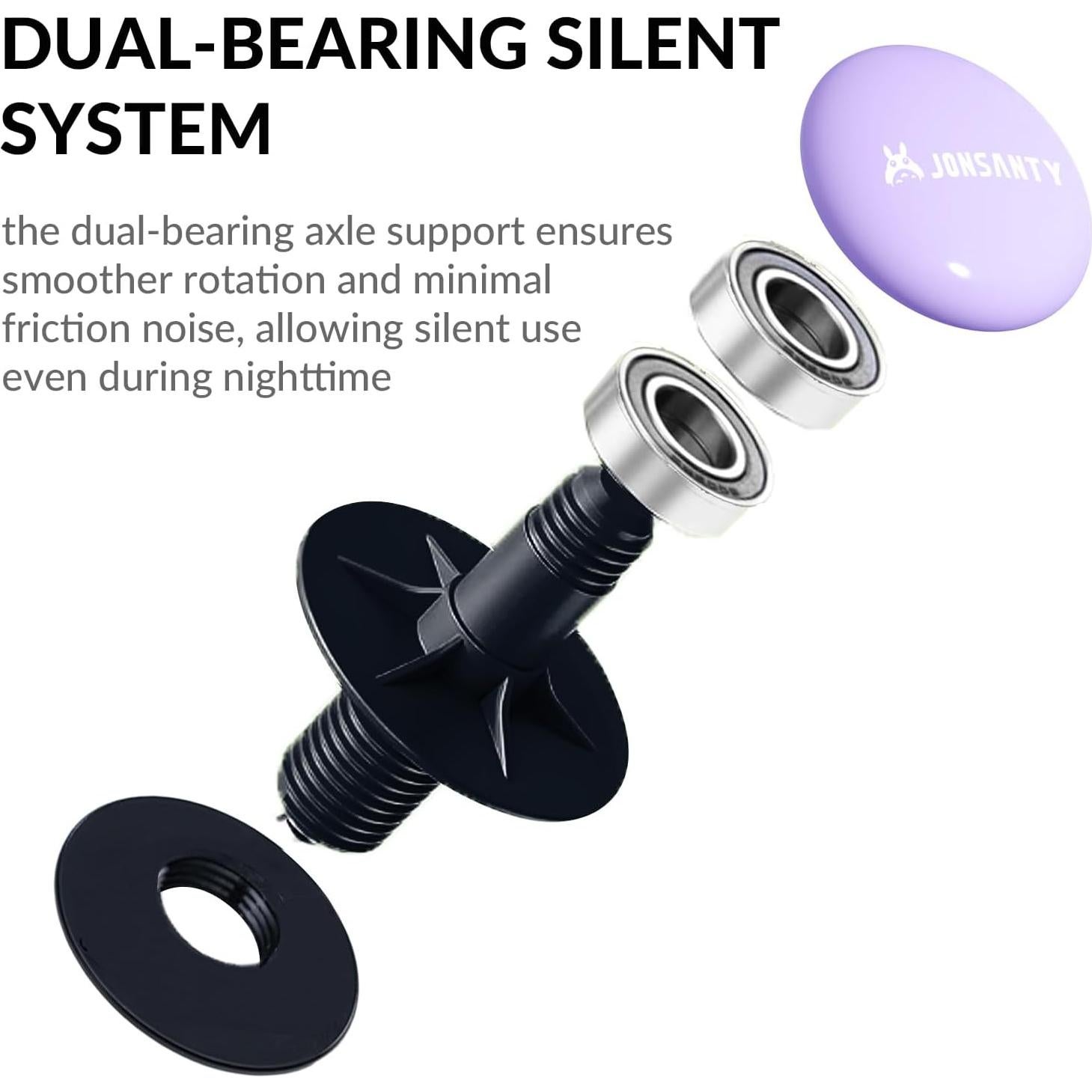 Rueda de Hámster Silenciosa JONSANTY 21.34 cm Antideslizante