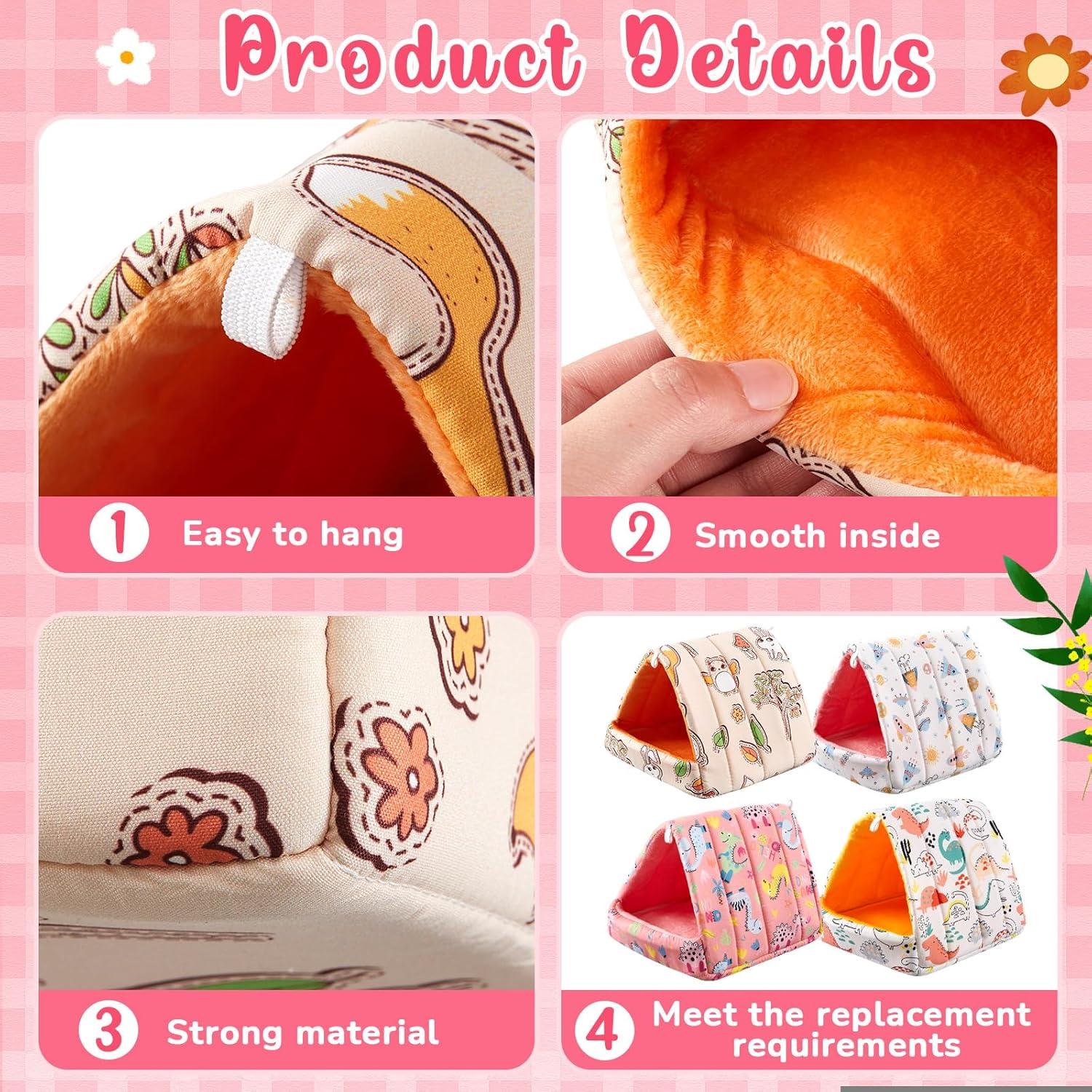 Set 4 Escondites para Cobayas Cinnvoice 20 cm Caricatura