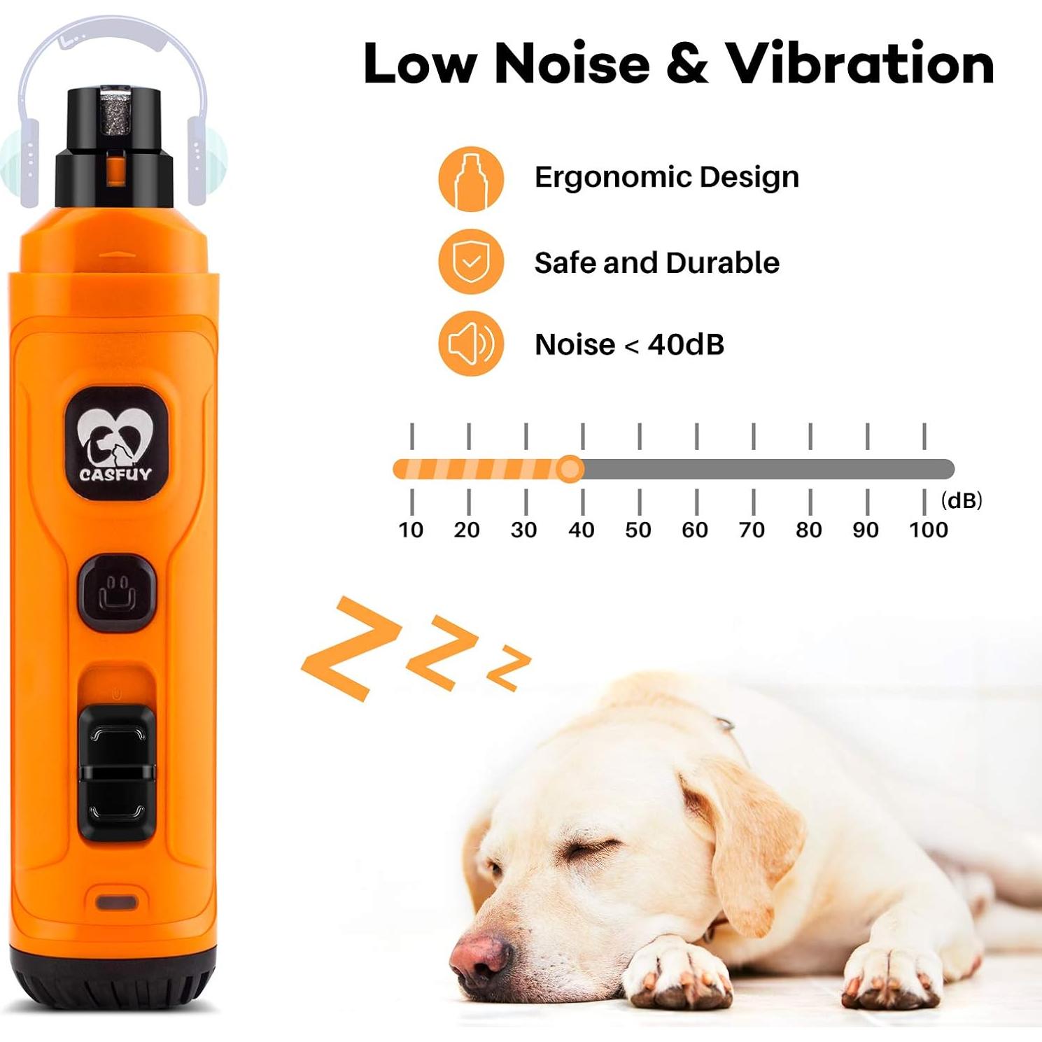 Molinillo de Uñas Eléctrico Casfuy N30 con 2 Luces LED