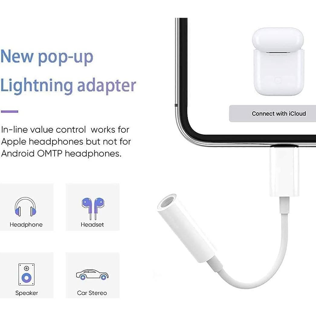 Adaptador de auriculares Lightning a 3.5 mm Aprolink