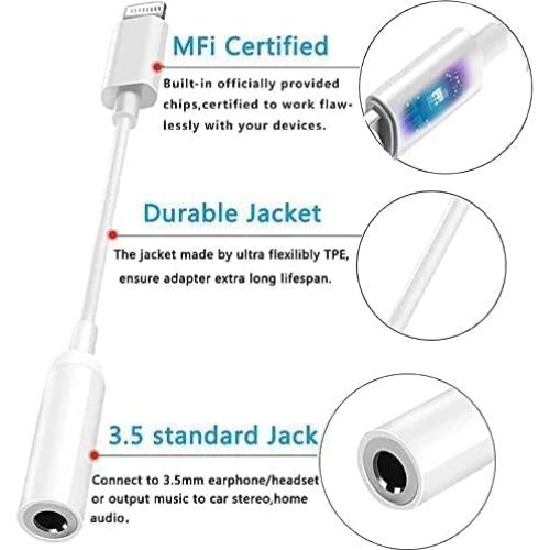 Adaptador de auriculares Lightning a 3.5 mm Aprolink