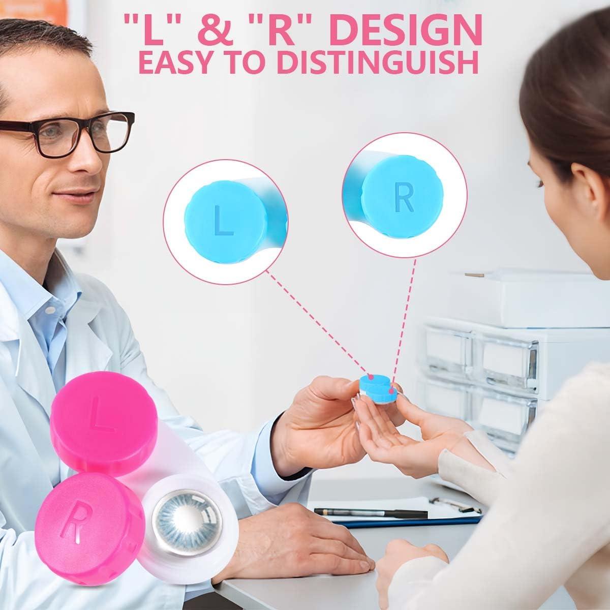 Estuche para Lentes de Contacto KISEER - 12 Paquete Colorido