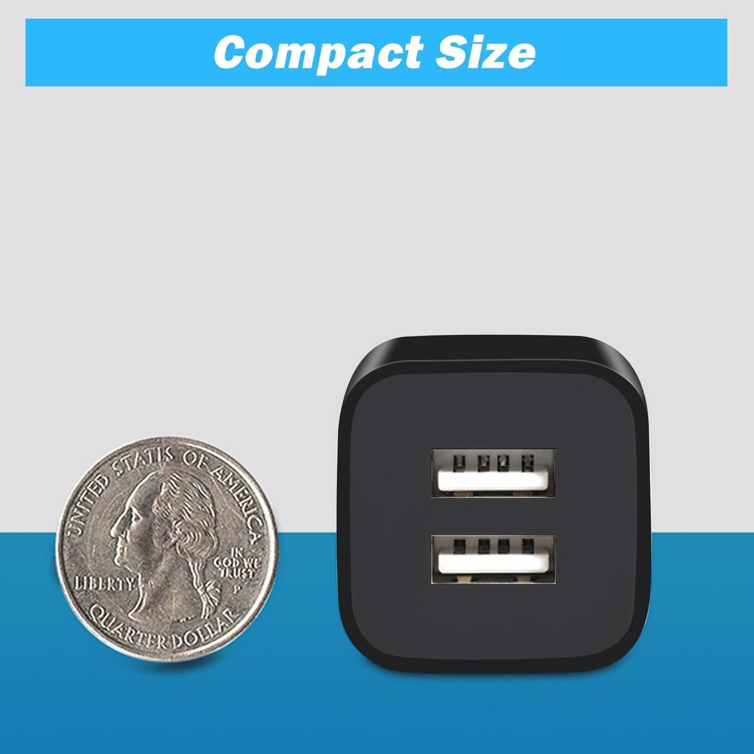 Cargador de Pared USB X-EDITION 2.1A Paquete de 4 Negro