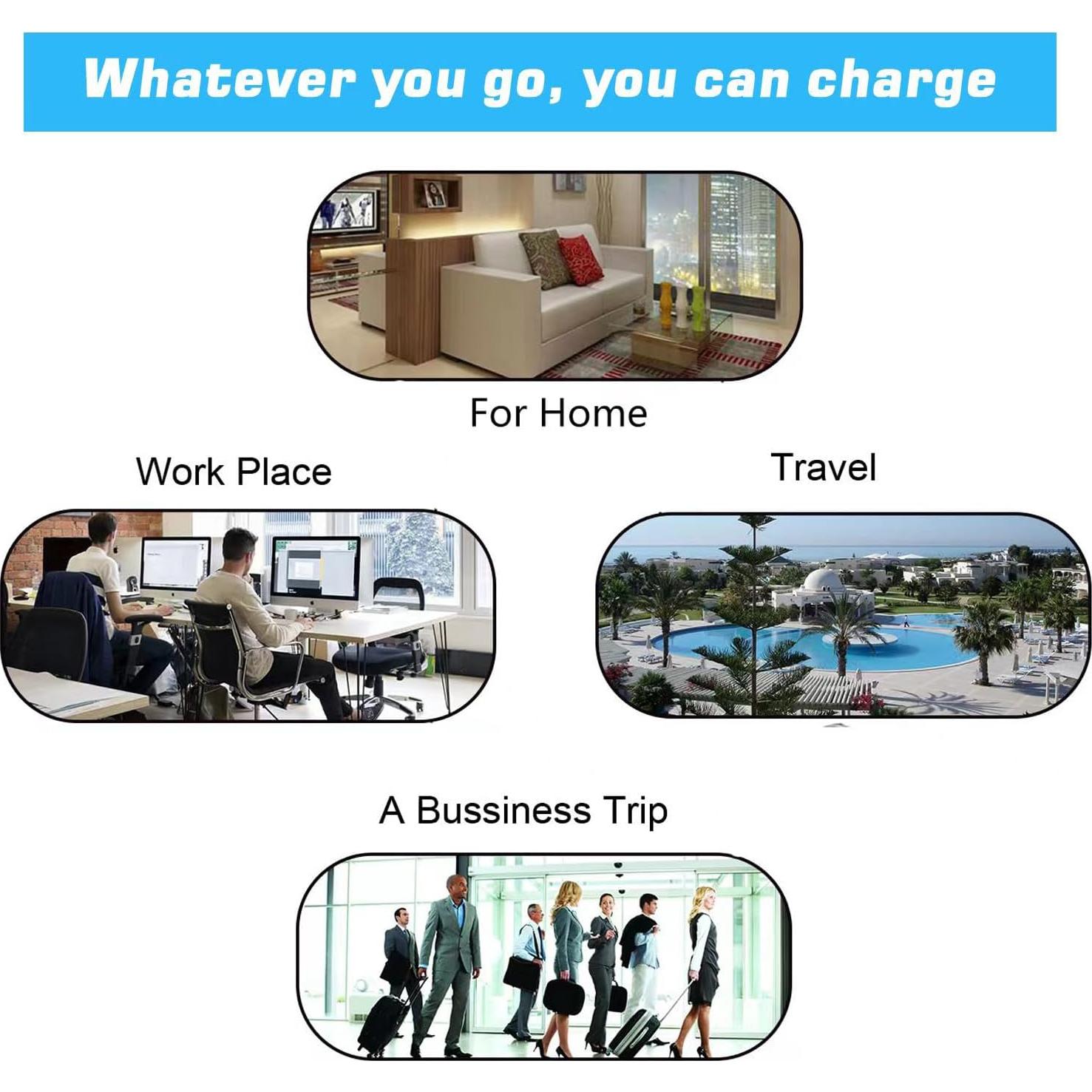 Cargador de Pared USB X-EDITION 2.1A Paquete de 4 Negro