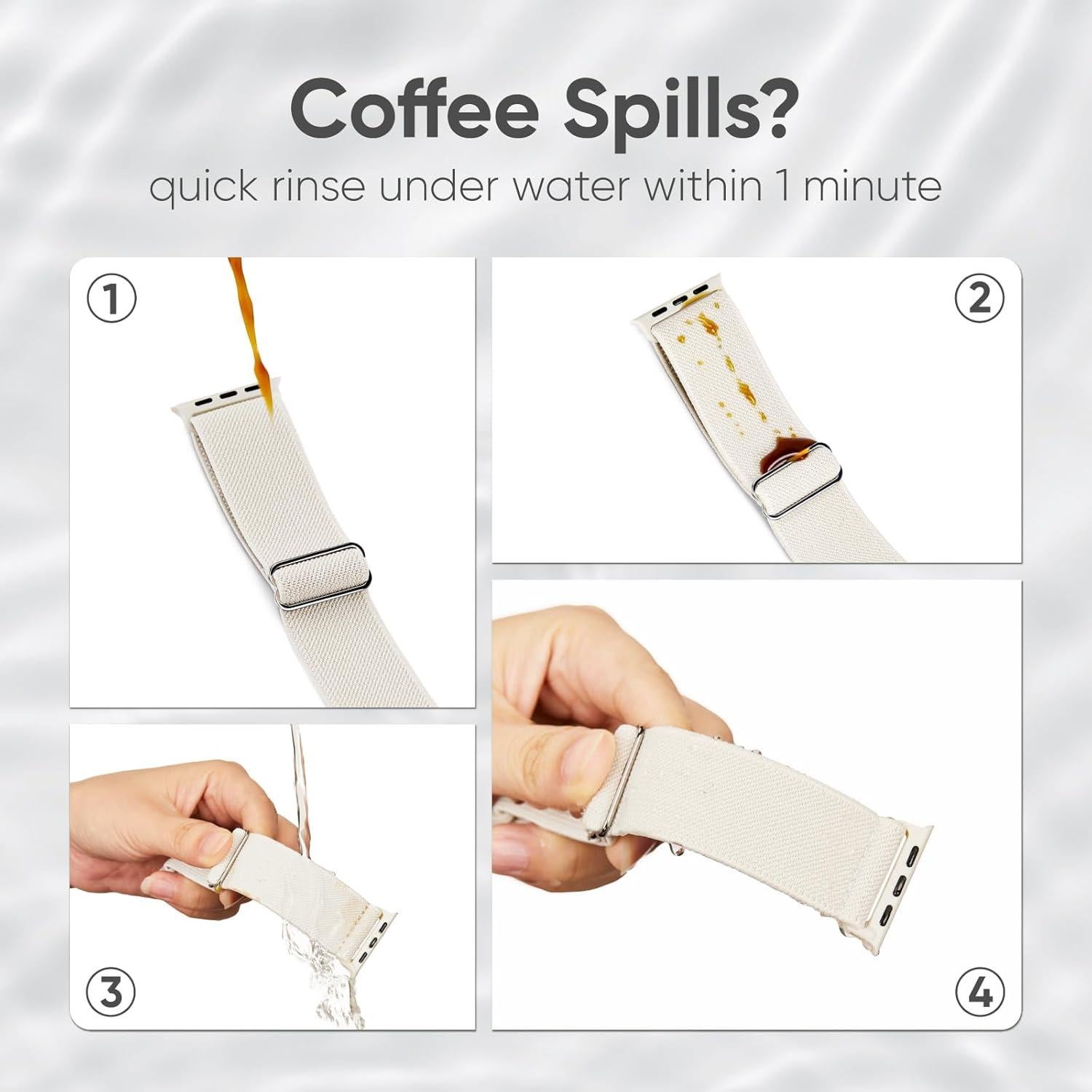 Paquete de 8 bandas elásticas Knossen para Apple Watch 38-49mm