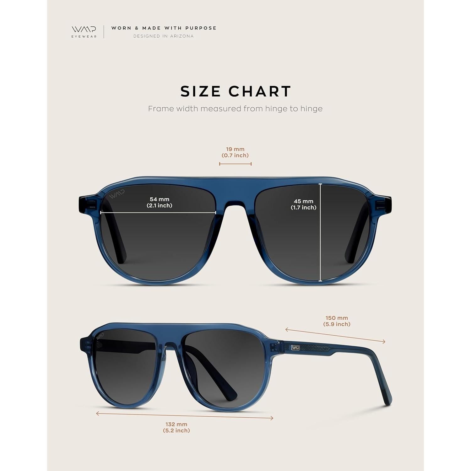 Gafas de sol polarizadas WearMe Pro Bold Cobalto