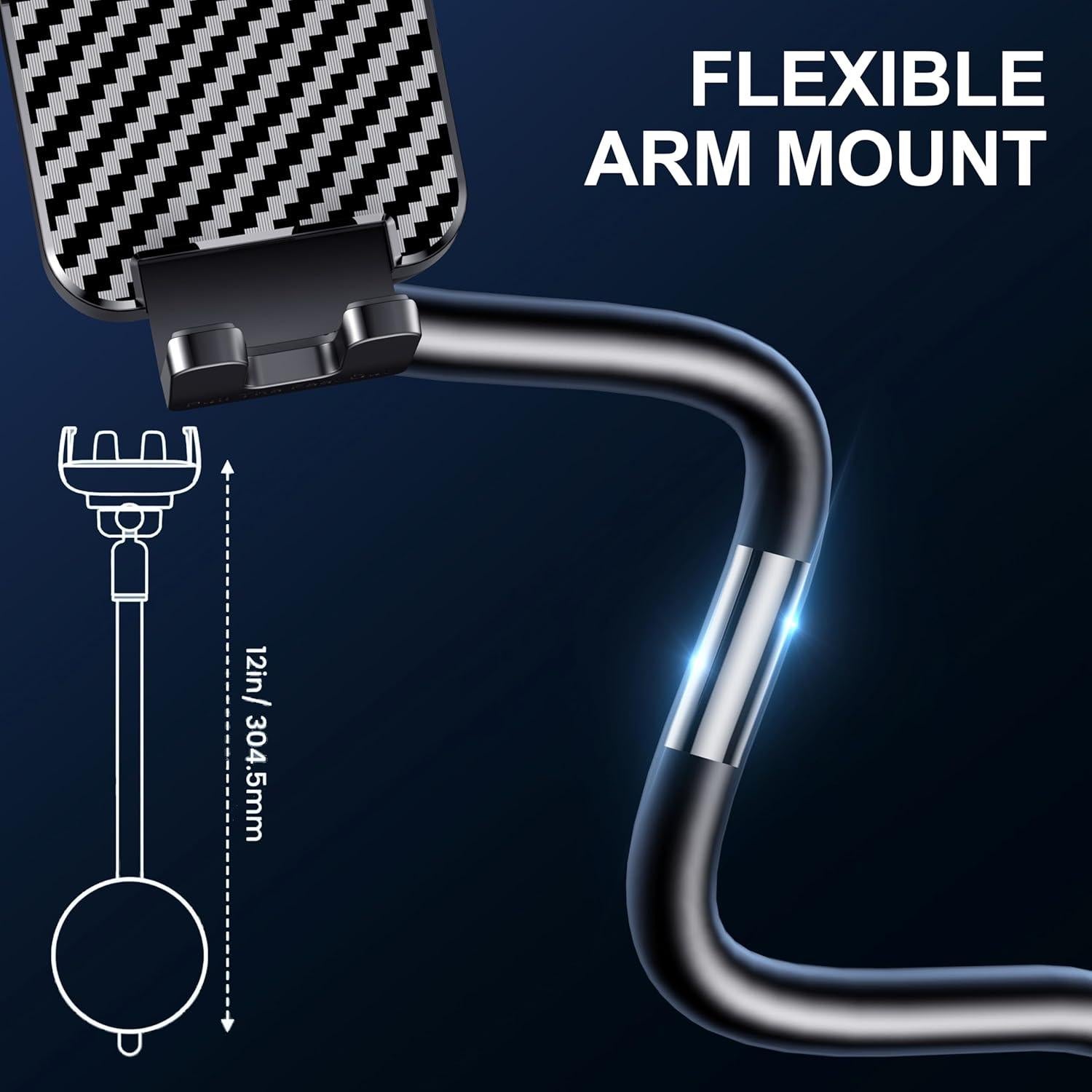 Soporte para Teléfono de Coche BIPOPIBO Cuello Flexible Antivibración