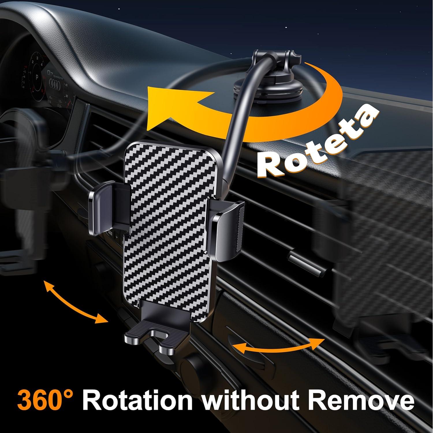 Soporte para Teléfono de Coche BIPOPIBO Cuello Flexible Antivibración