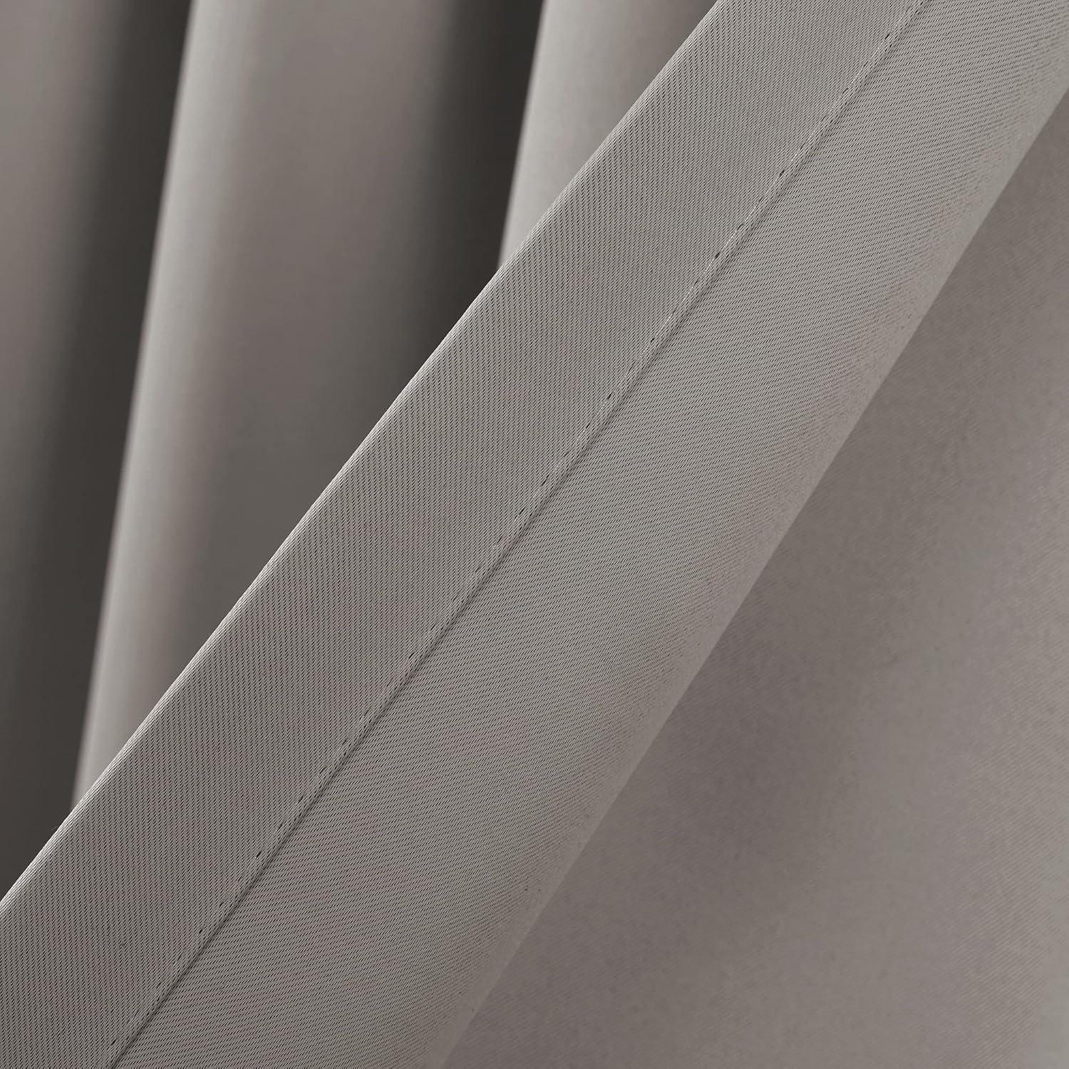 Paneles de Cortina Blackout Lush Decor 132x213 cm Gris Oscuro