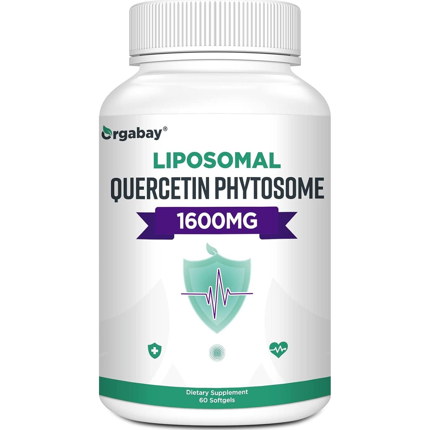 Suplemento Quercetina Liposomal Orgabay 1600 mg 60 Gelatinas