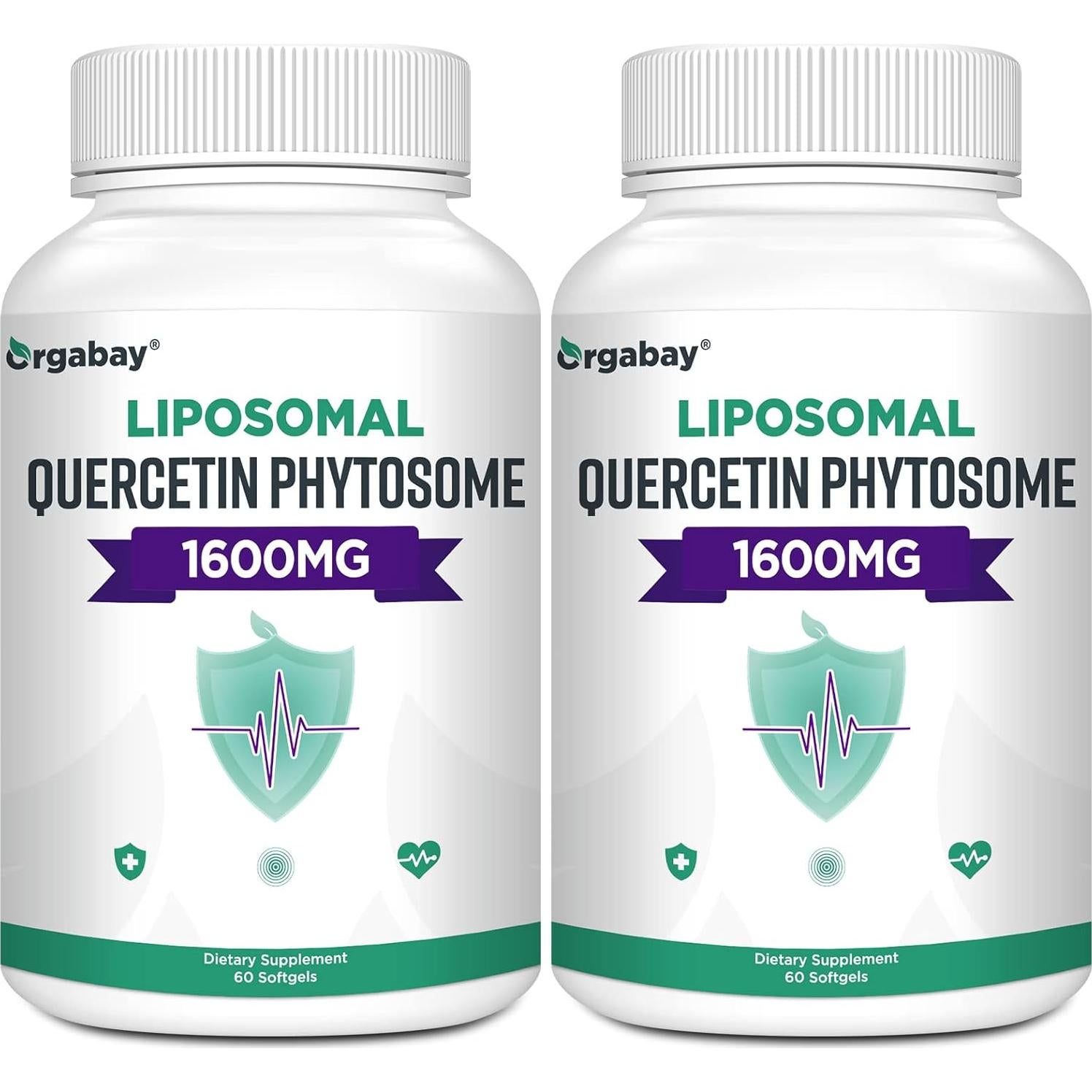 Suplemento Quercetina Liposomal Orgabay 1600 mg 60 Gelatinas