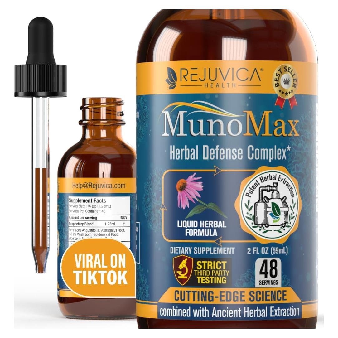 Suplemento Inmunológico Líquido MunoMax - 140g - Equinácea, Reishi