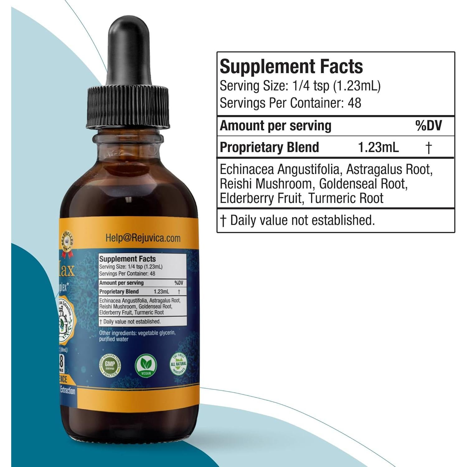 Suplemento Inmunológico Líquido MunoMax - 140g - Equinácea, Reishi