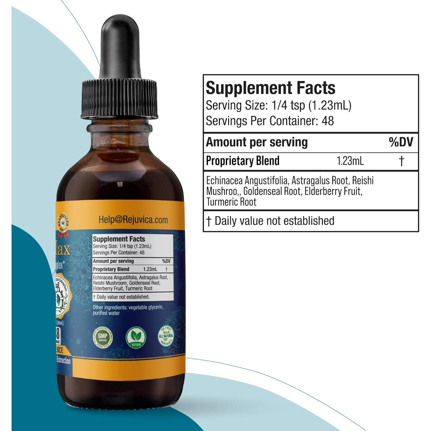 Suplemento Inmunológico Líquido MunoMax - 140g - Equinácea, Reishi