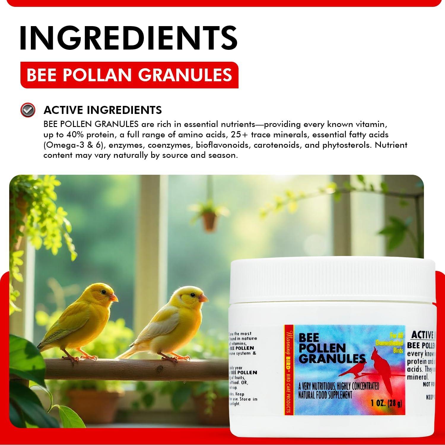Gránulos de Polen de Abeja Morning Bird 28.35 g - Suplemento Energético