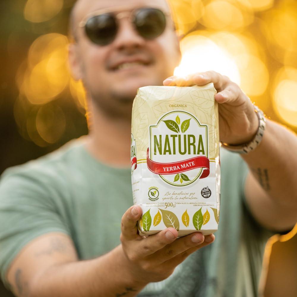 Yerba Mate Orgánica Natura 500g - Sin Gluten - Argentina