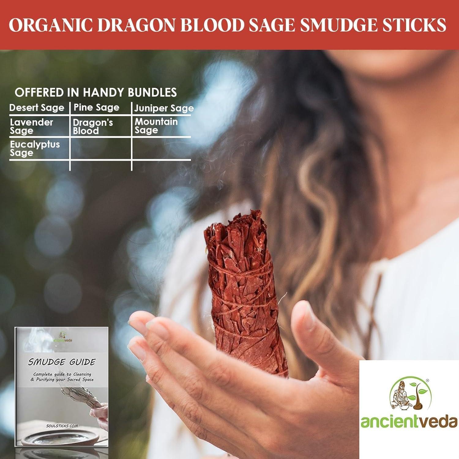 Bastones de Salvia de Sangre de Dragón Soul Sticks - Paquete de 3