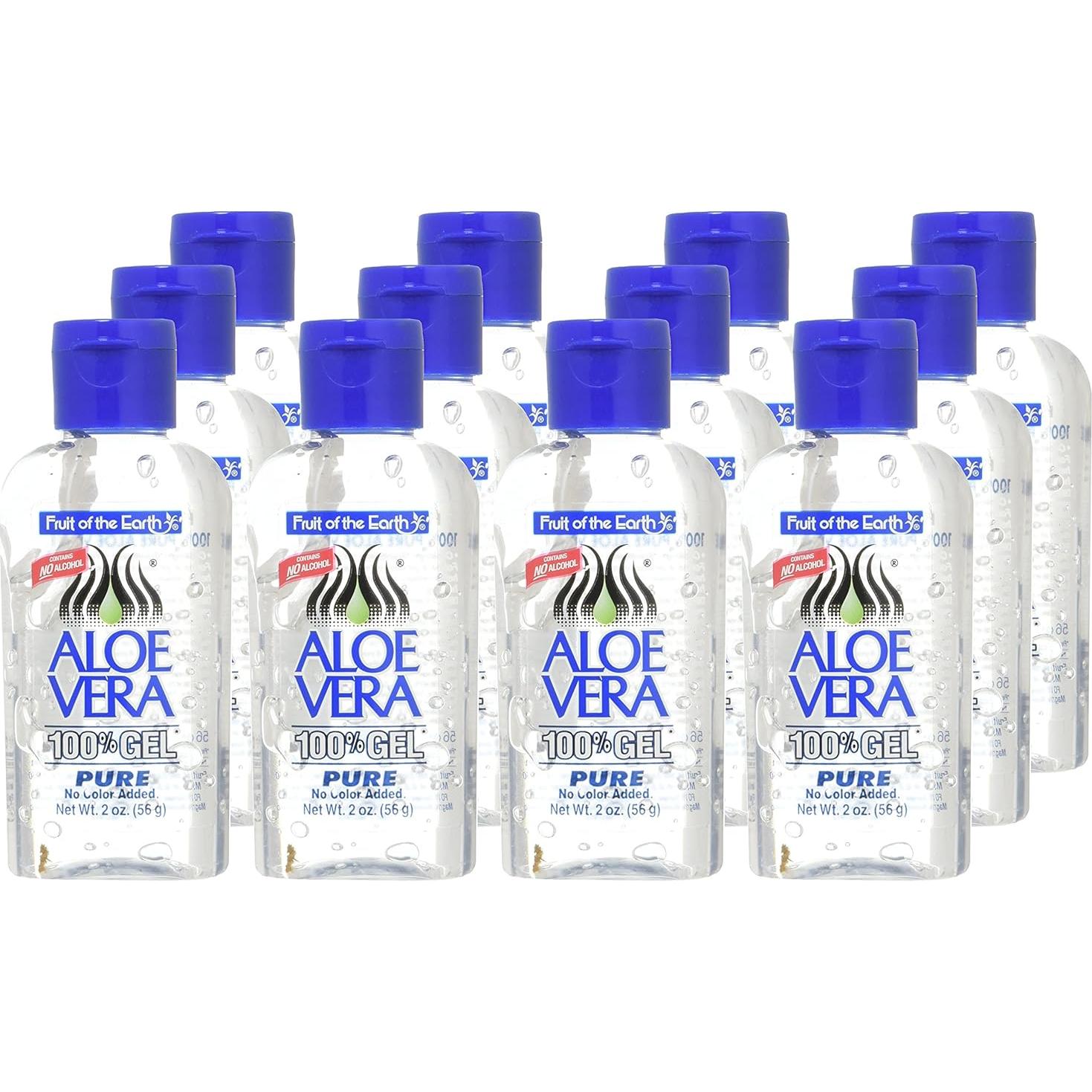 Gel de Aloe Vera Fruit of the Earth 12 x 60 ml Hidratante