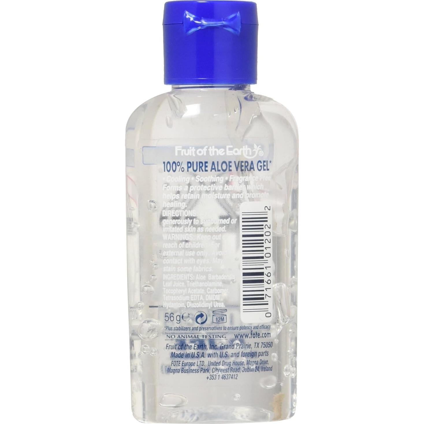 Gel de Aloe Vera Fruit of the Earth 12 x 60 ml Hidratante